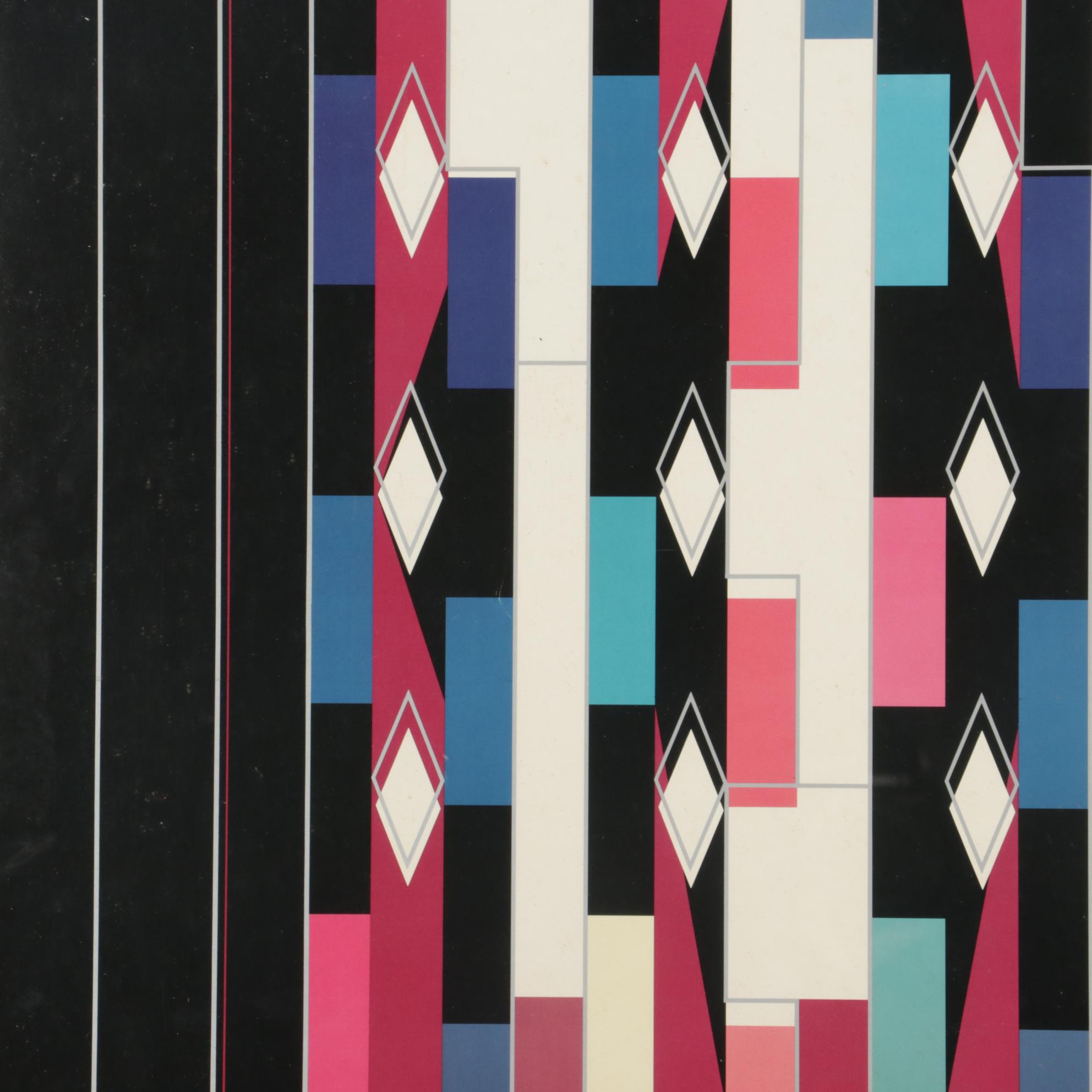 New York Art Expo Offset Lithograph Poster After Yaacov Agam, Circa 1980