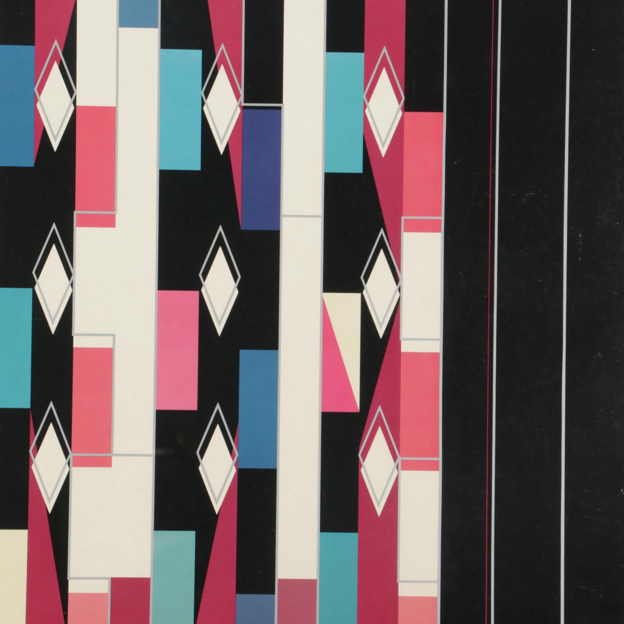 New York Art Expo Offset Lithograph Poster After Yaacov Agam, Circa 1980