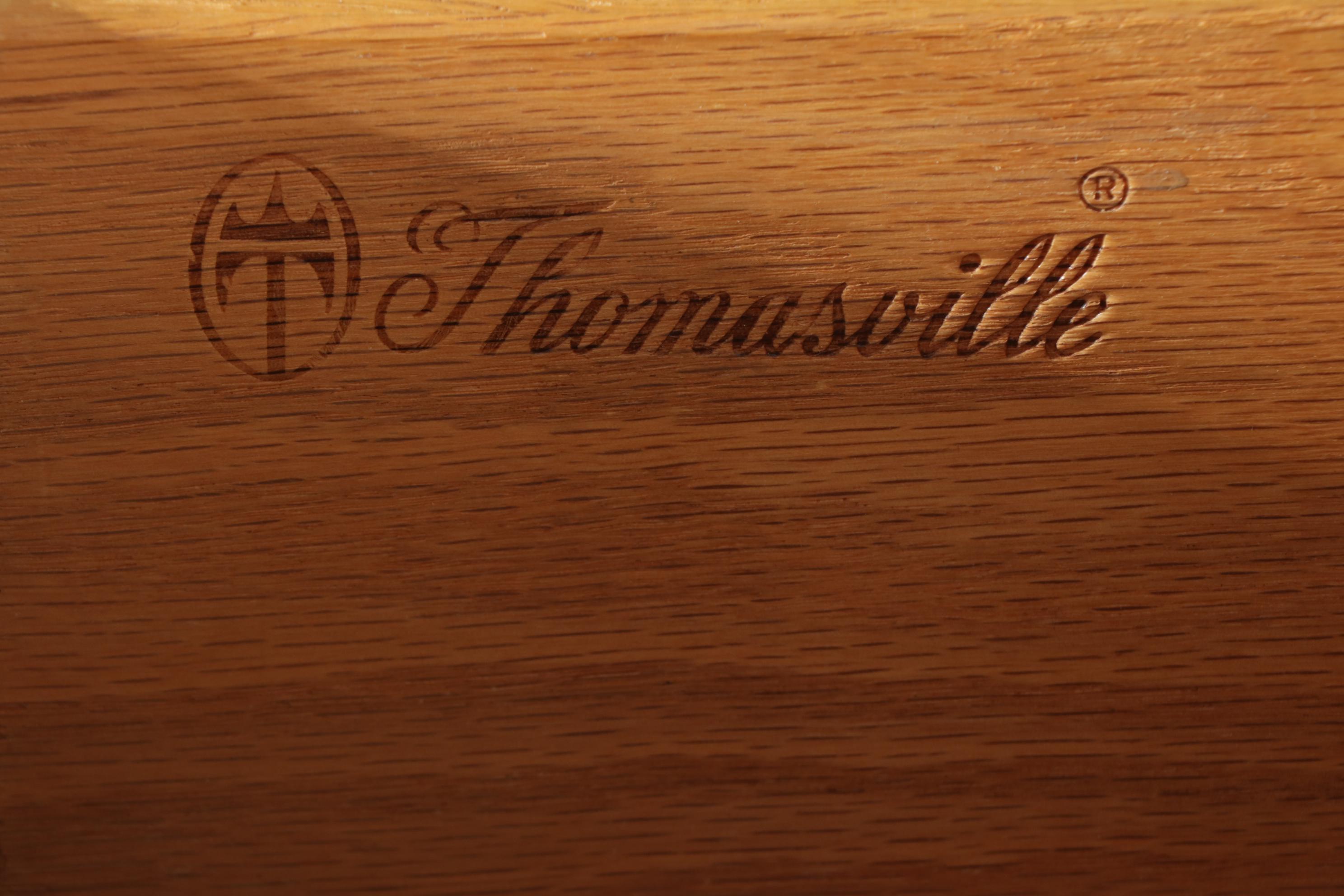 Thomasville Mid Century Modern Pecan and Cane Bedroom Furniture