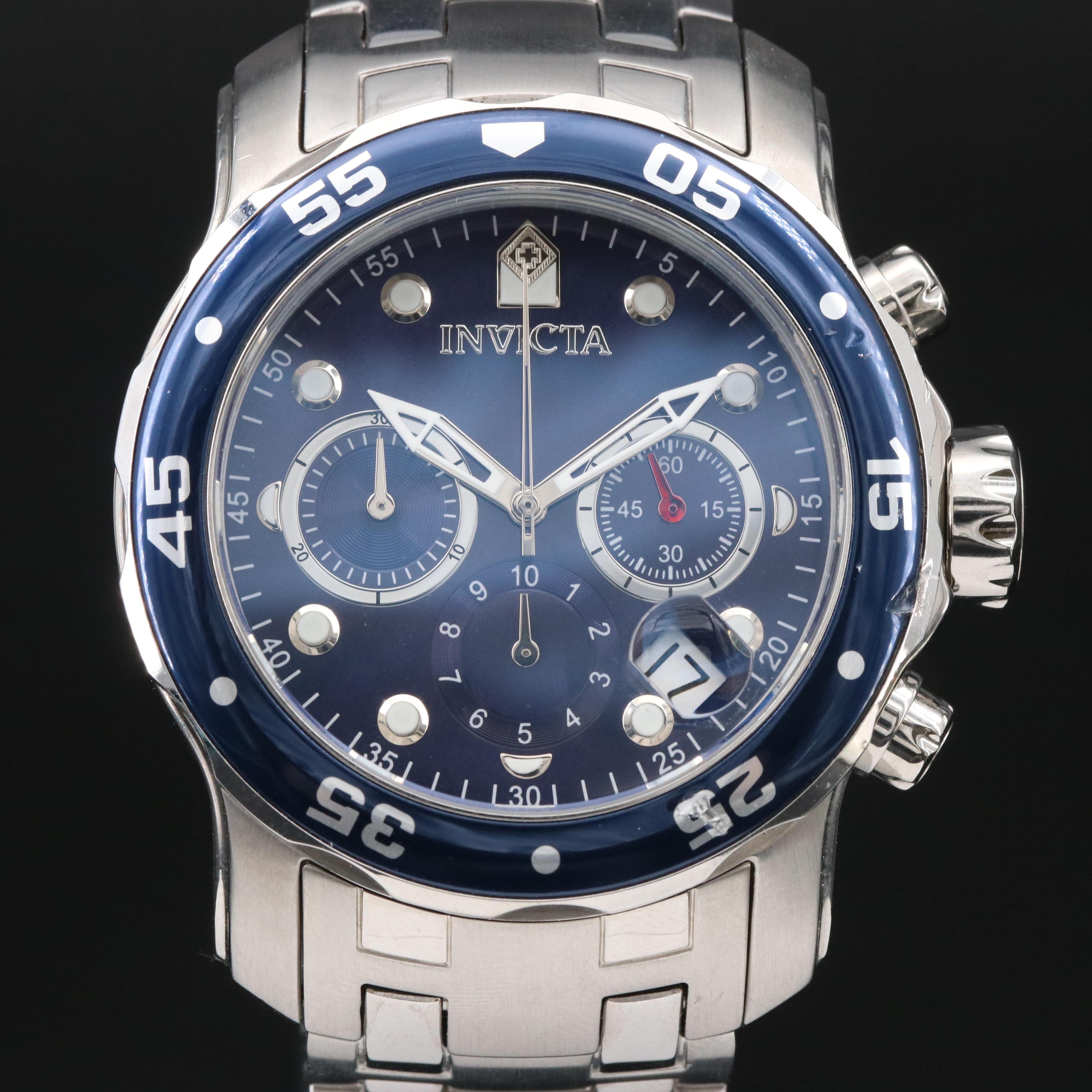 Invicta Pro Diver Scuba Chronograph Stainless Steel Watch
