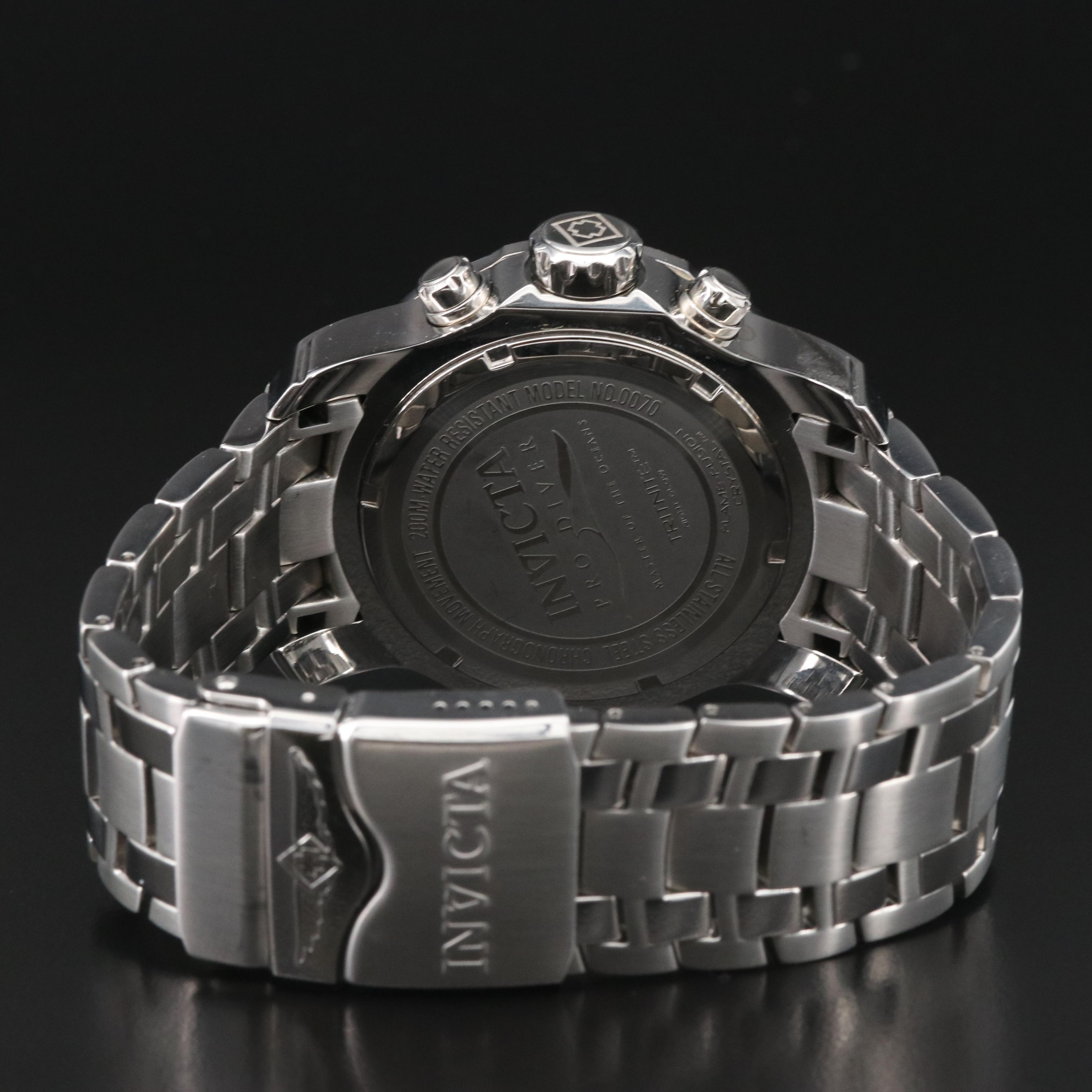 Invicta Pro Diver Scuba Chronograph Stainless Steel Watch