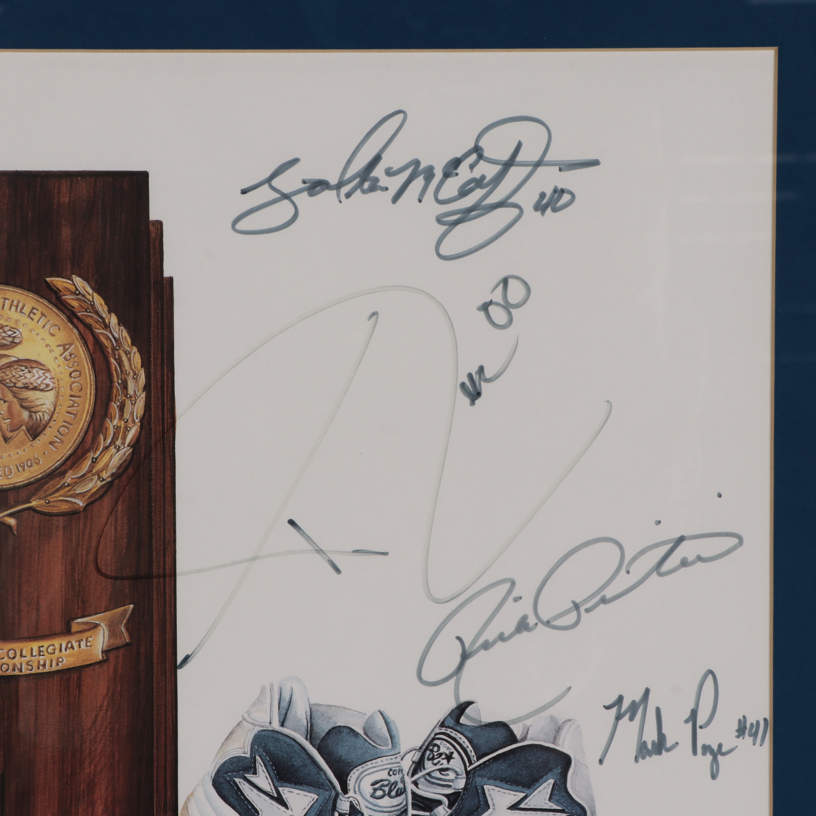 1996 Kentucky Men's NCAA Basketball Championship Signed Poster, Framed