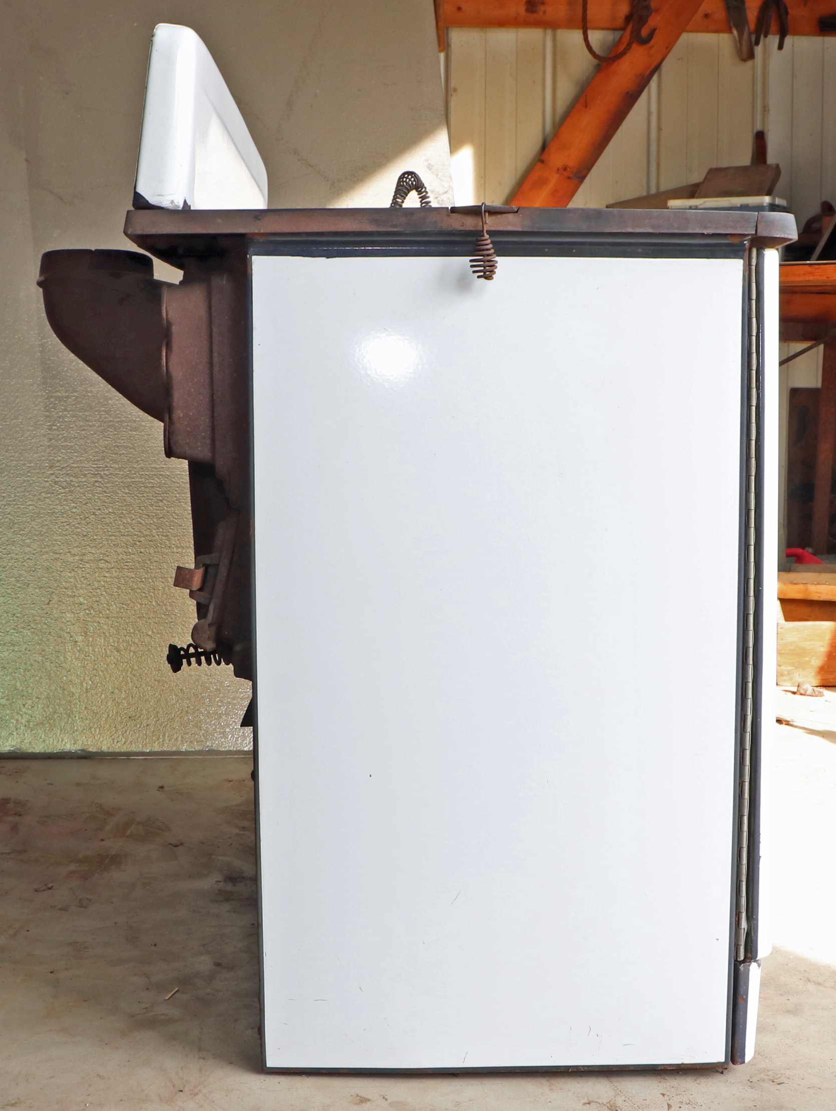 Wards Coal Range Cast Iron Cook Stove, Early to Mid 20th c.