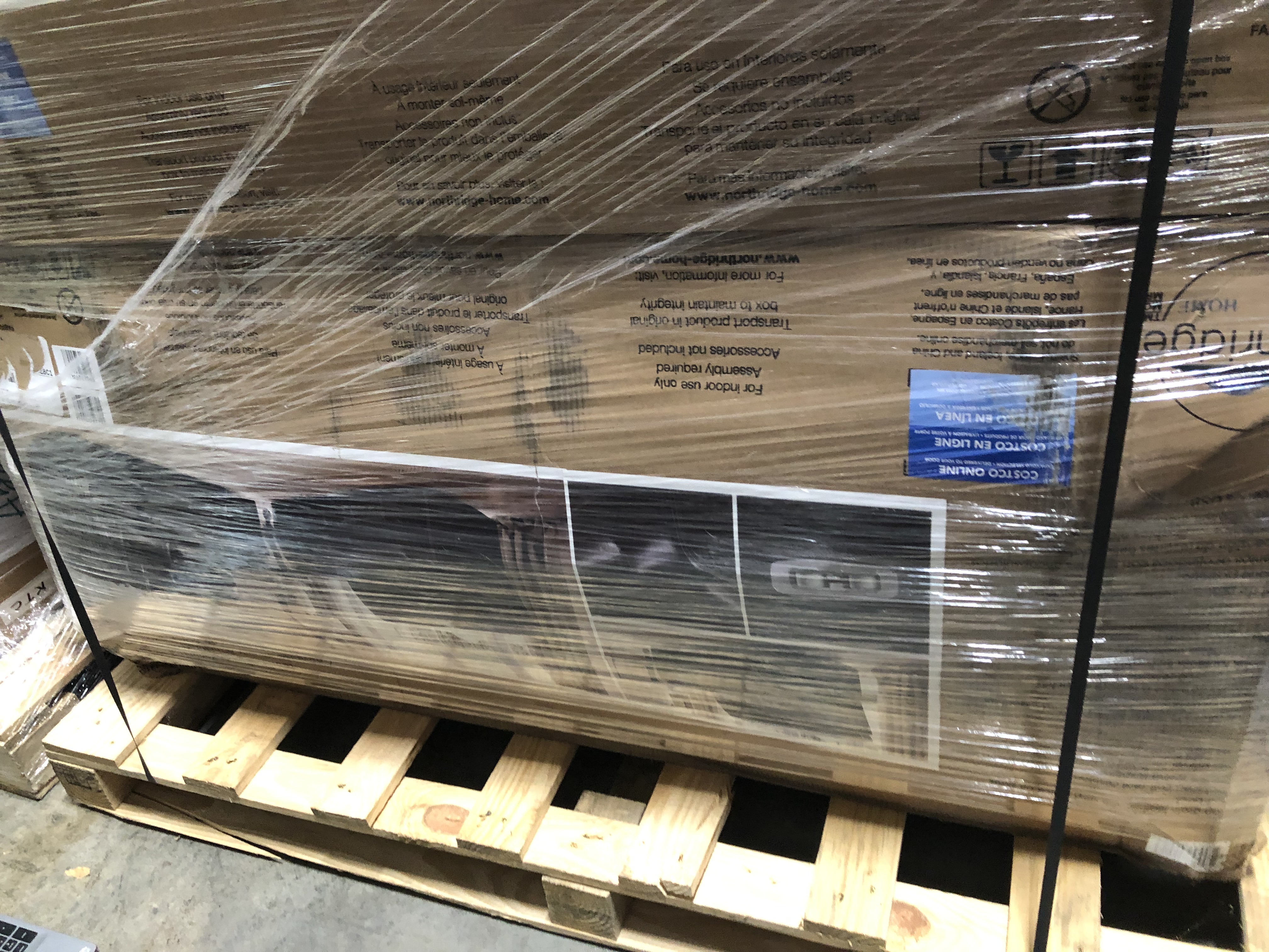 Northridge Home "Fallon" Leather Power Reclining Loveseat with Power Headrests