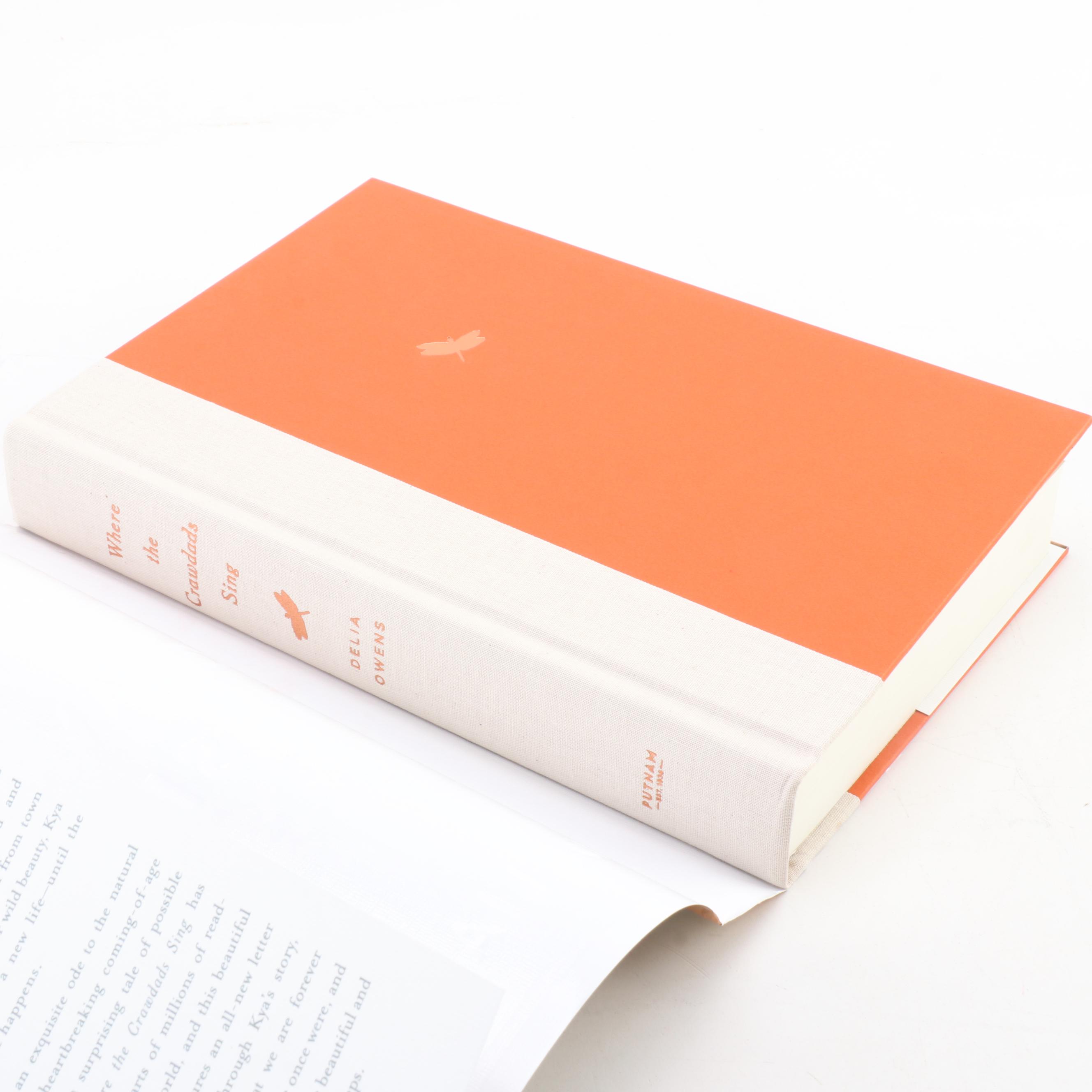 Signed First Deluxe Edition "Where the Crawdads Sing" by Delia Owens, 2019