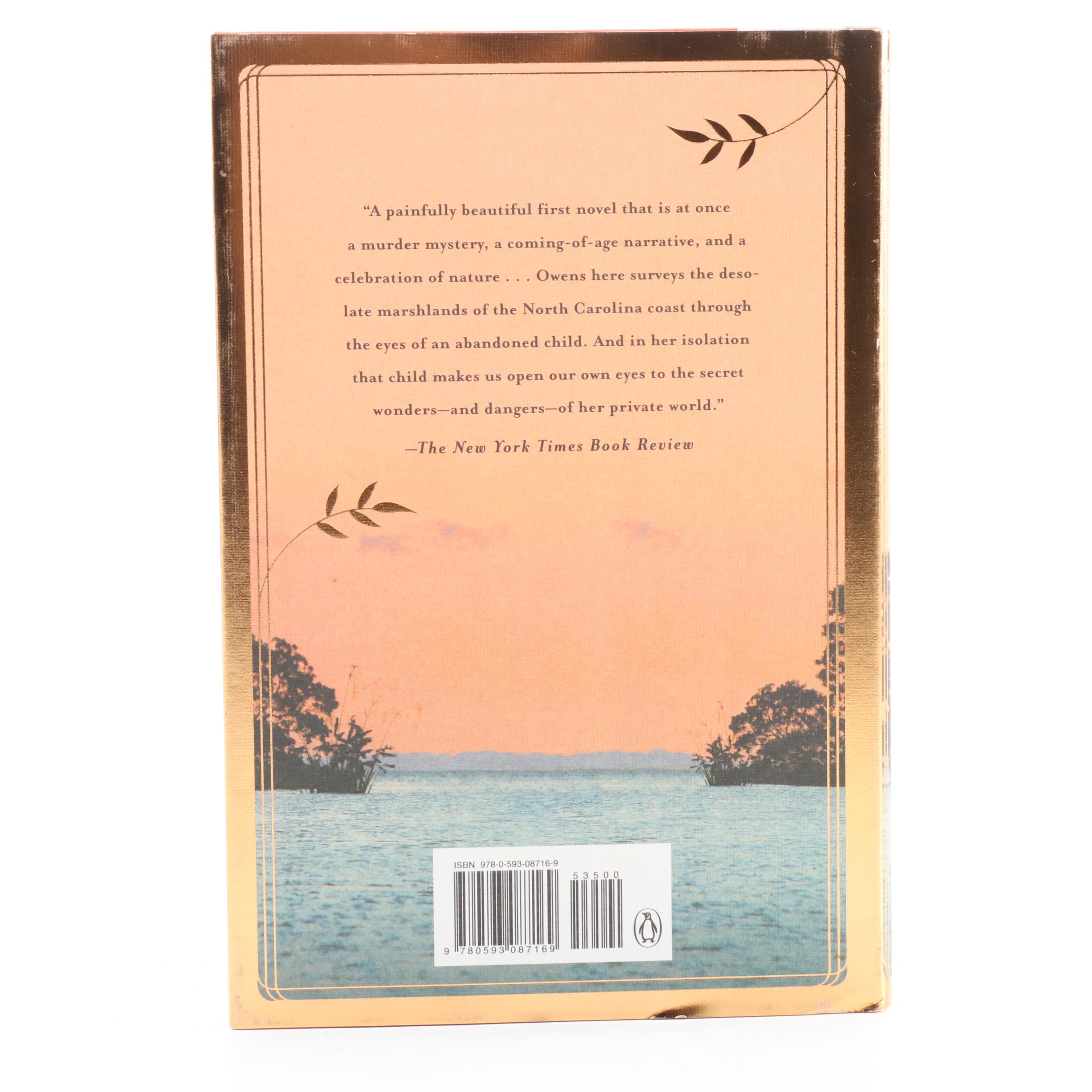 Signed First Deluxe Edition "Where the Crawdads Sing" by Delia Owens, 2019