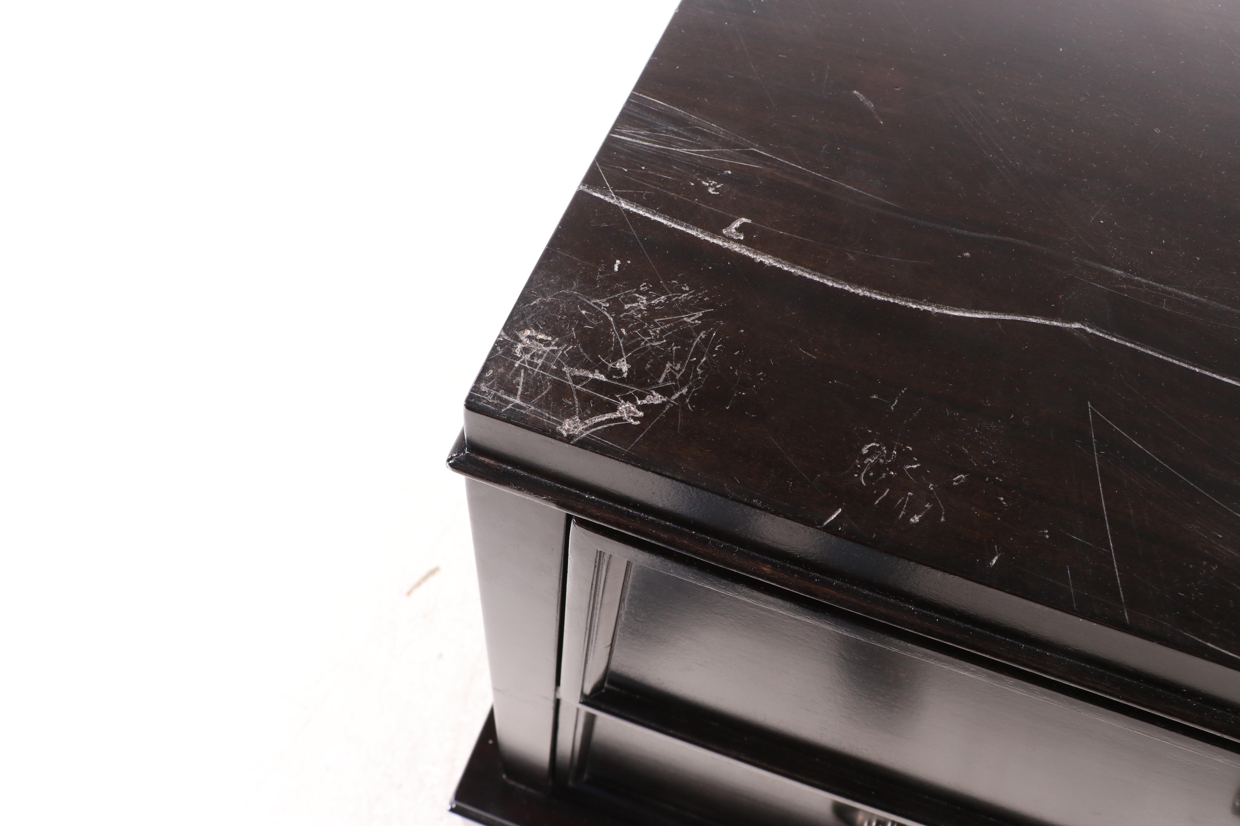 Bernhardt "Sutton House" Primavera and Hand-Forged Steel Tall Chest-on-Stand