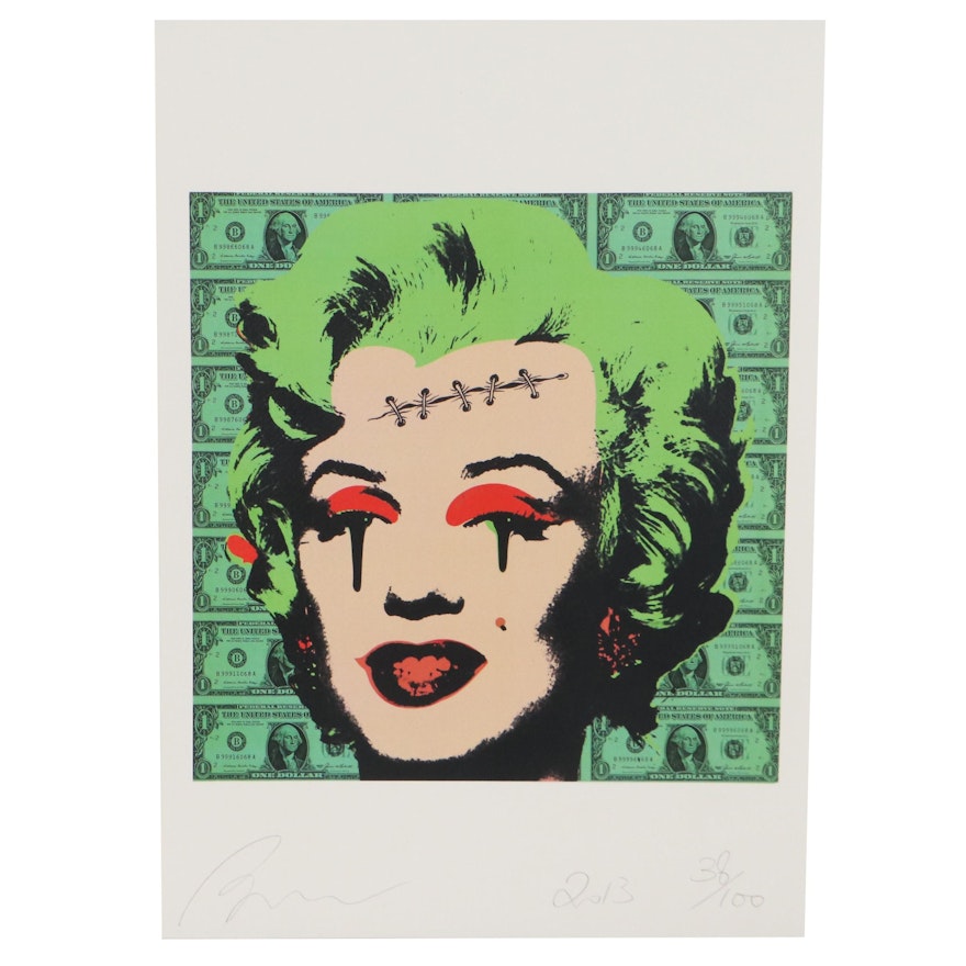 RAW Pop Art Graphic Print "Monro Scar Money G"