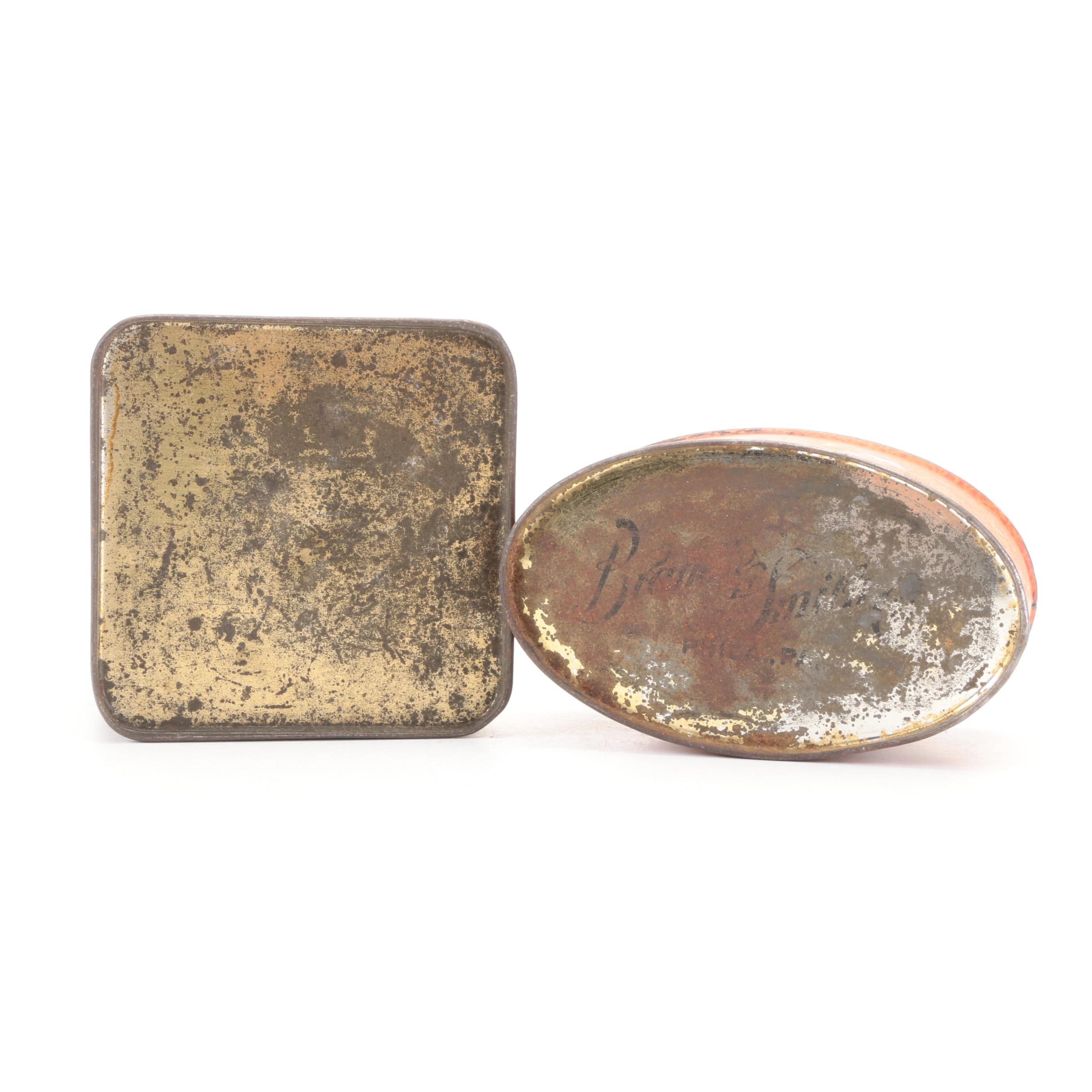 Heekin Spice Co., Clabber Girl, Maxwell House and Other Tin Boxes