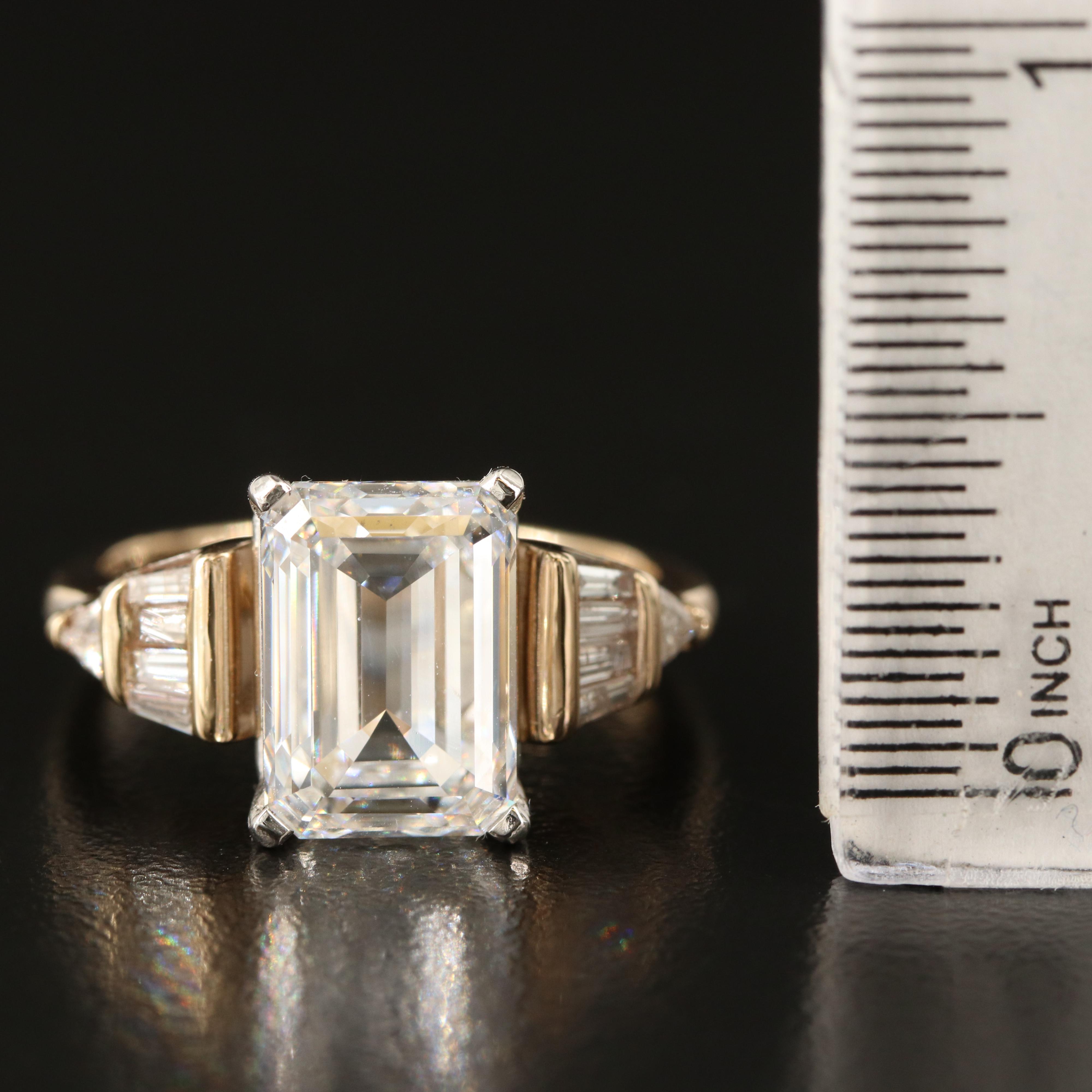Platinum 6.00 CTW Lab Grown Diamond Ring with IGI Report