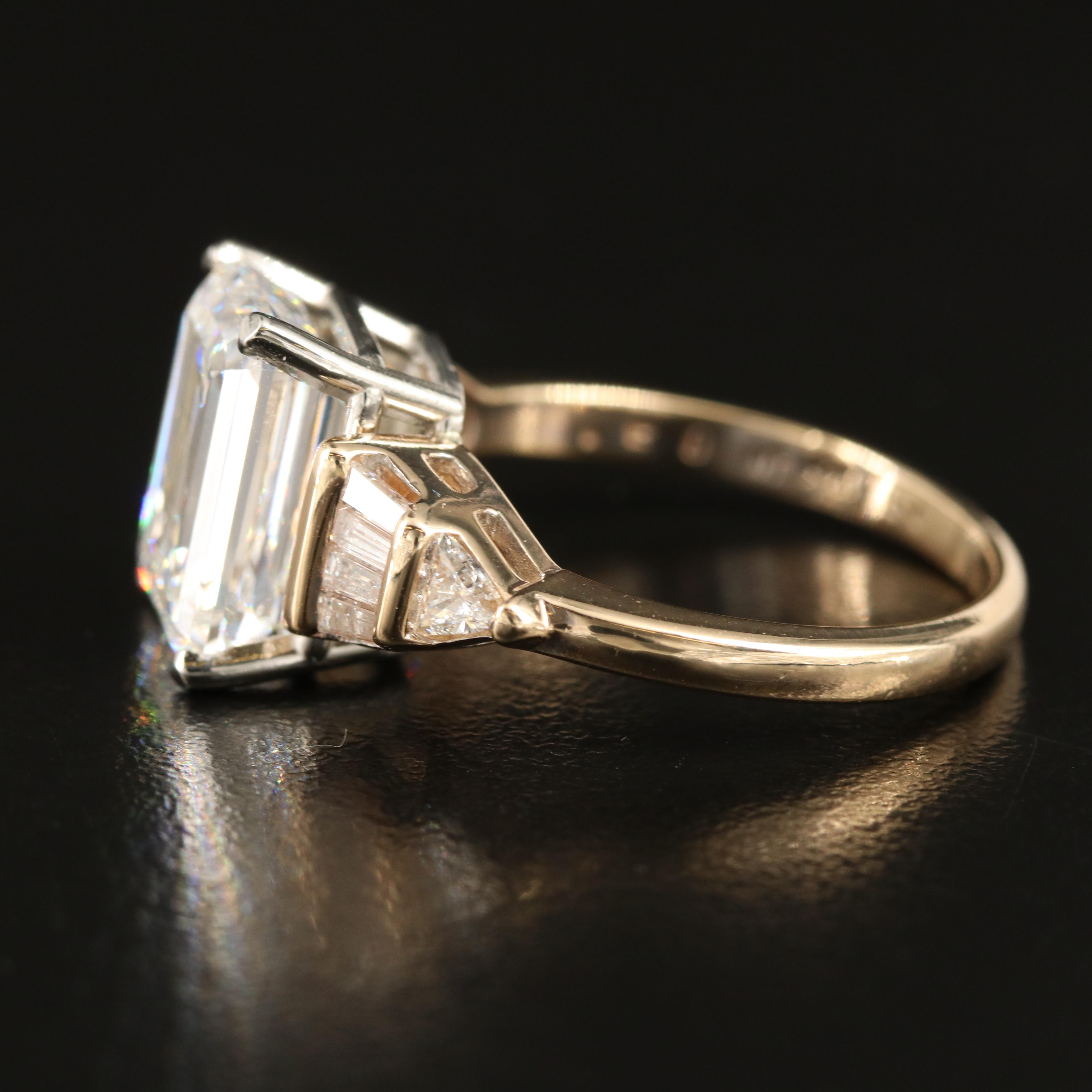 Platinum 6.00 CTW Lab Grown Diamond Ring with IGI Report