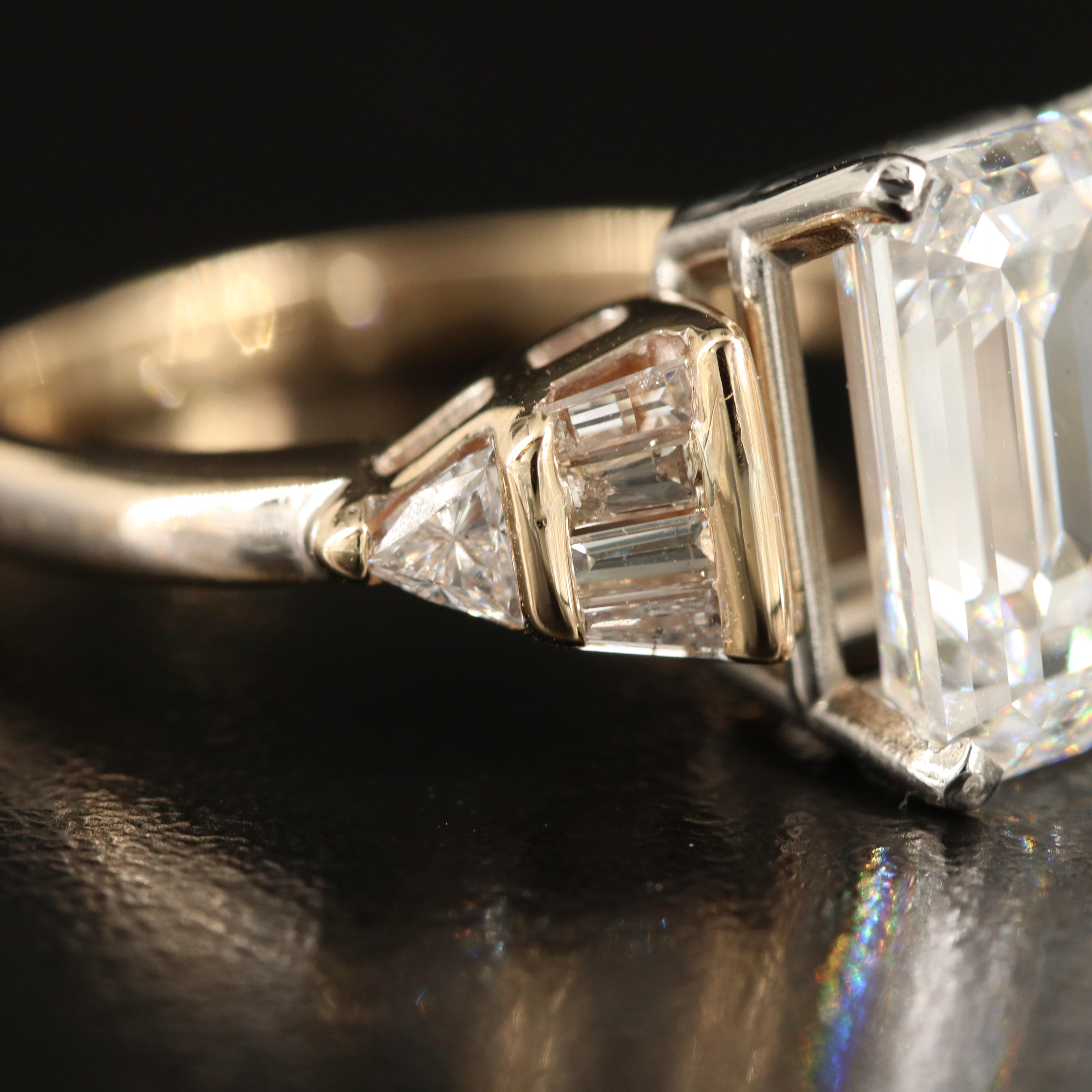 Platinum 6.00 CTW Lab Grown Diamond Ring with IGI Report