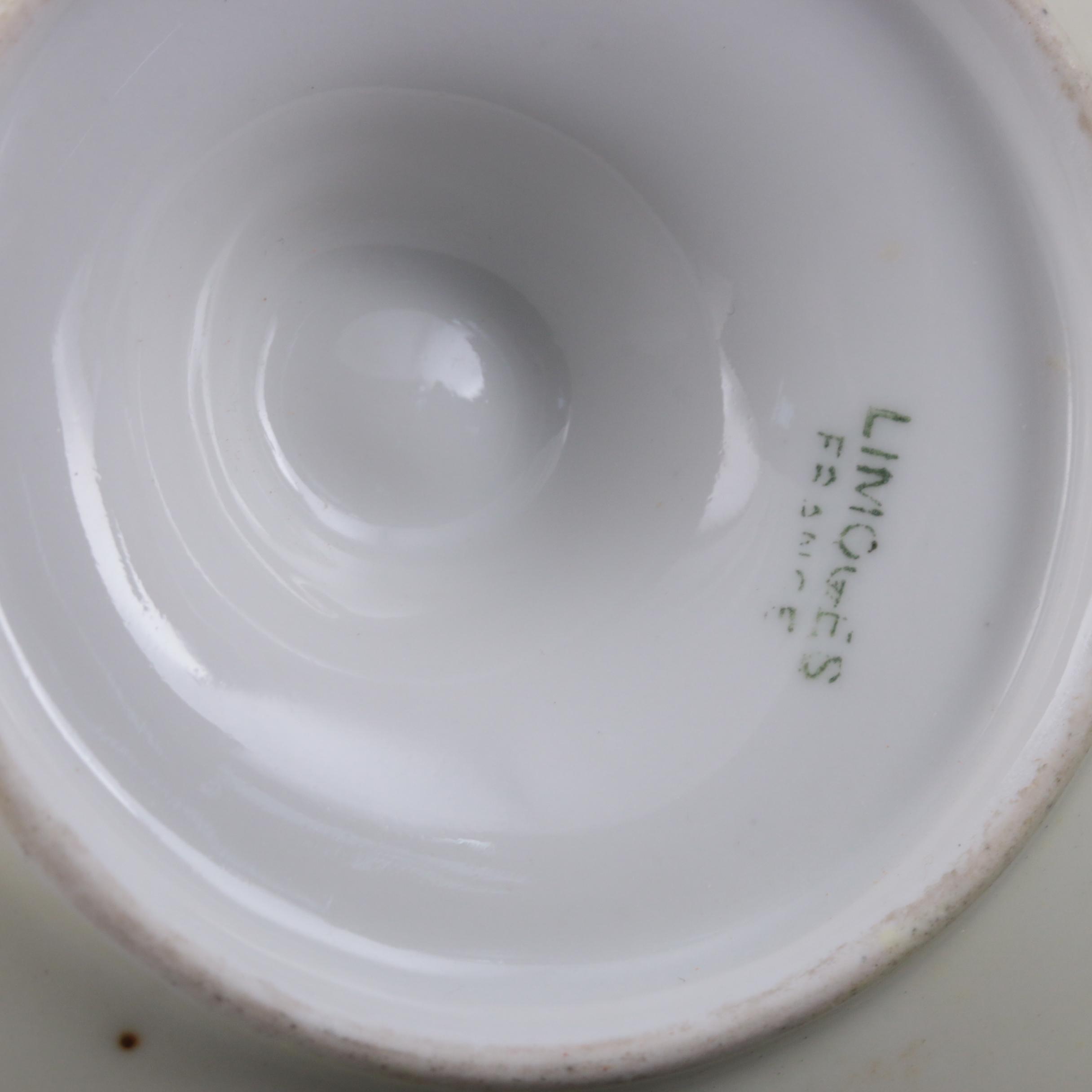 Continental Hand-Painted Porcelain Vanity Items, Early 20th Century