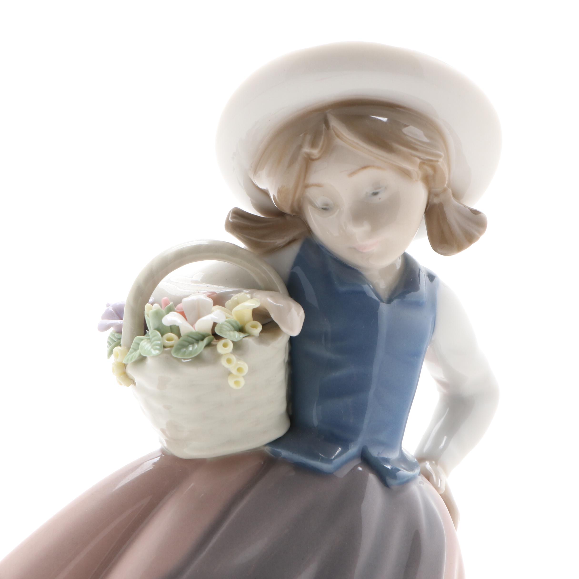 Continental Hand-Painted Porcelain Vanity Items, Early 20th Century