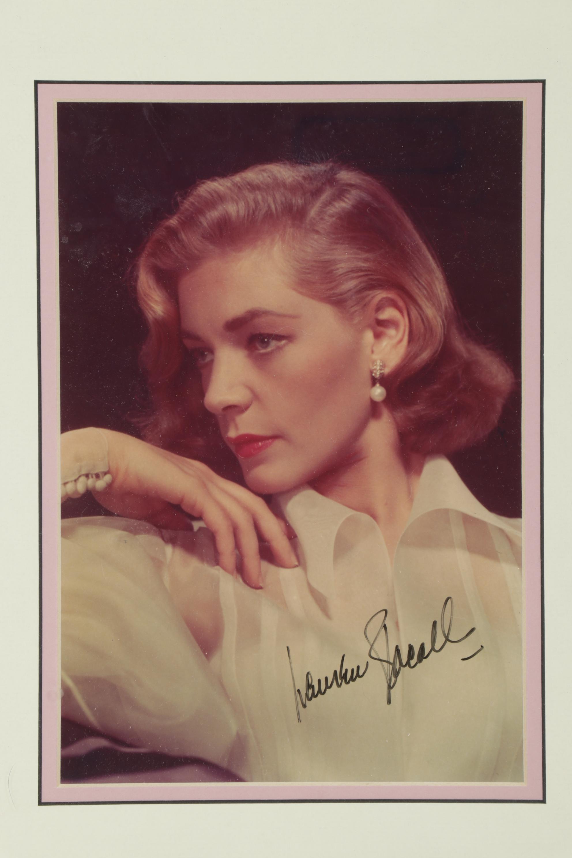 Lauren Bacall Signed Photo, "How to Marry a Millionaire" Poster, Visual Pass
