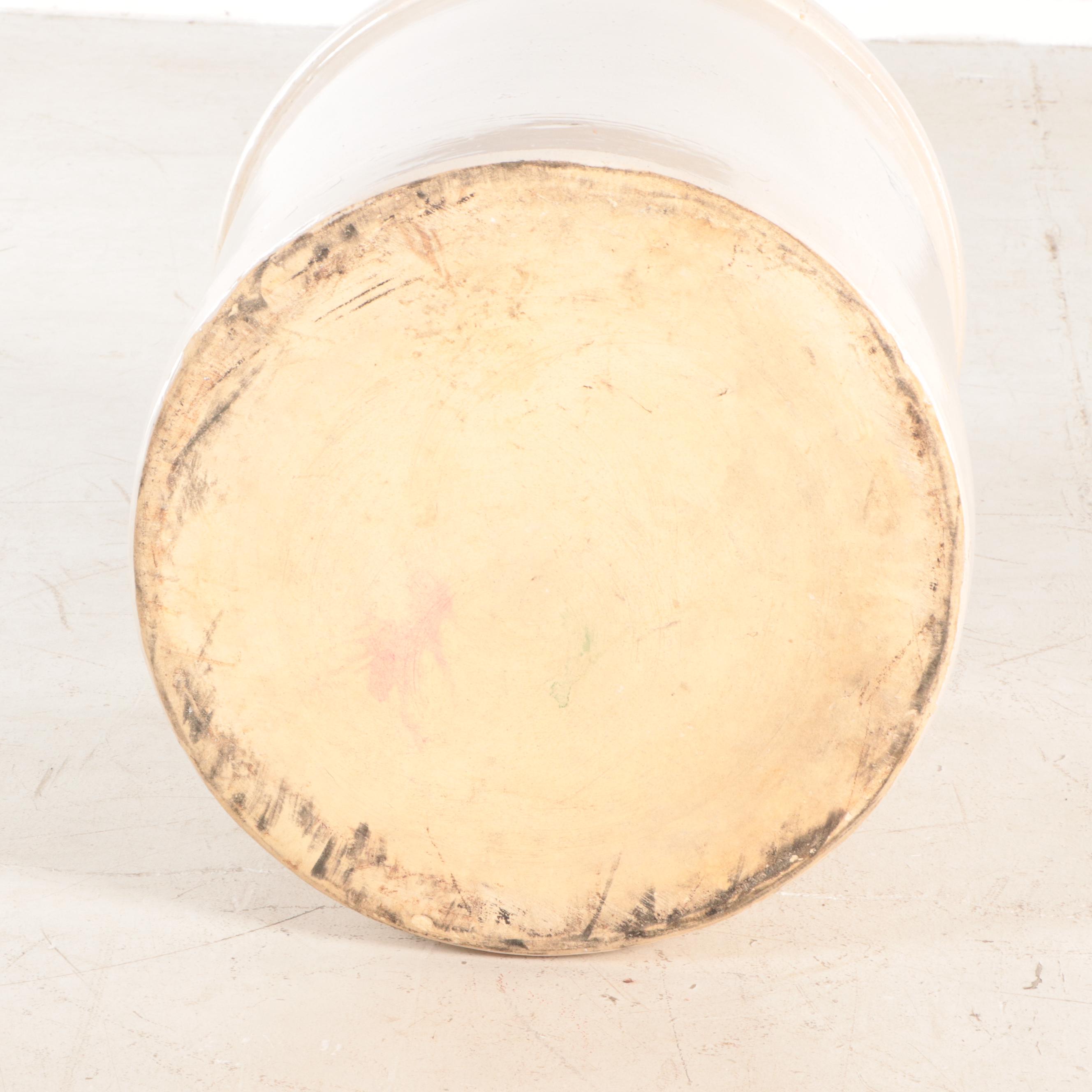 Crown 20 Gallon Salt Glazed Stoneware Crock, Early to Mid 20th Century