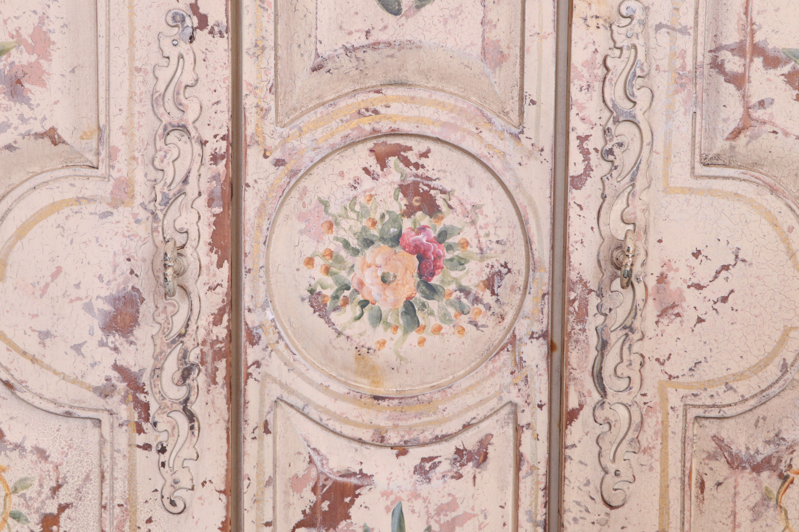 Habersham Plantation Hand Painted Wooden Armoire