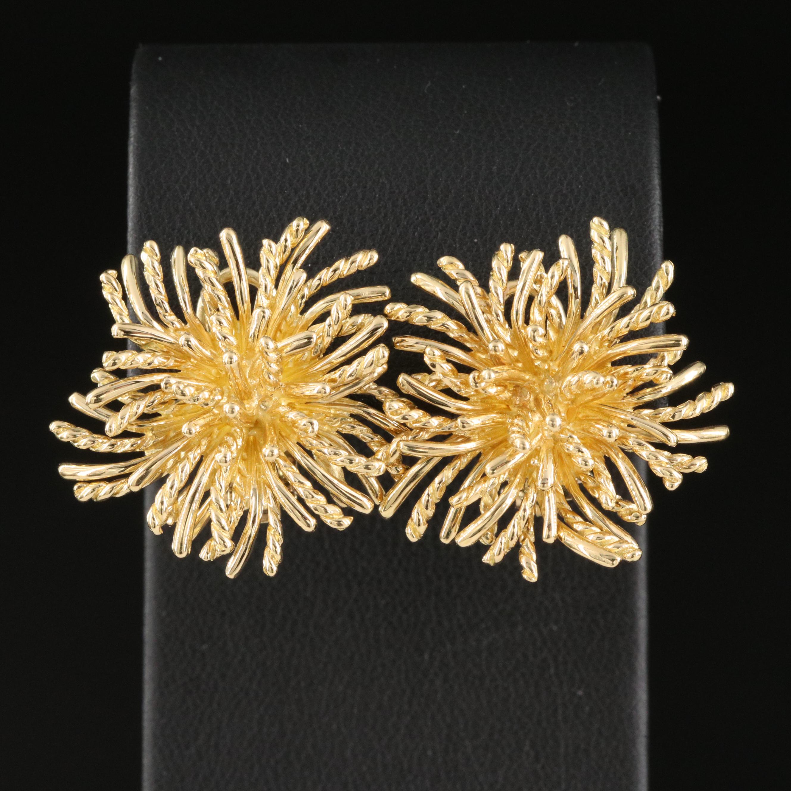 Tiffany & Co. "Anemone" 18K Earrings