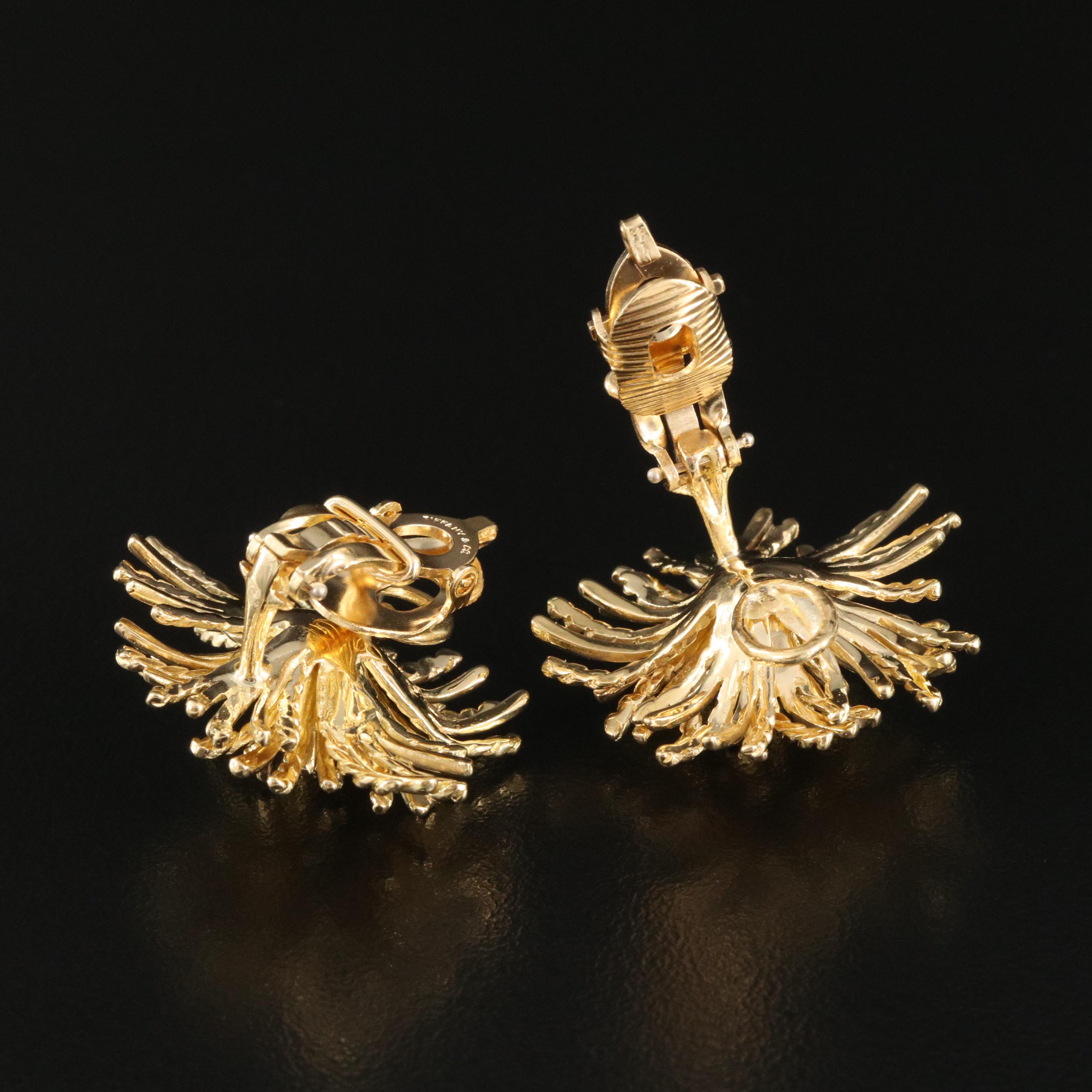 Tiffany & Co. "Anemone" 18K Earrings