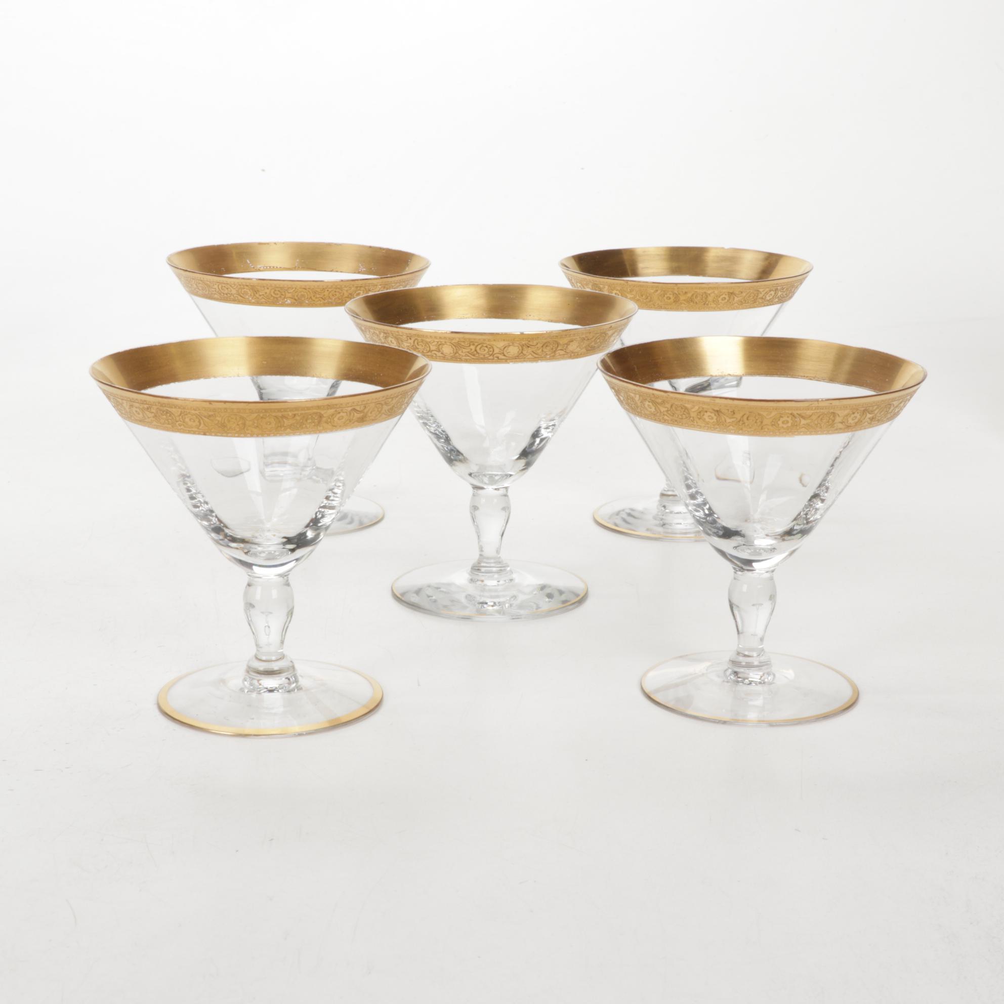 Tiffin-Franciscan "Minton" Cocktail Coupes and Other Porcelain Tableware