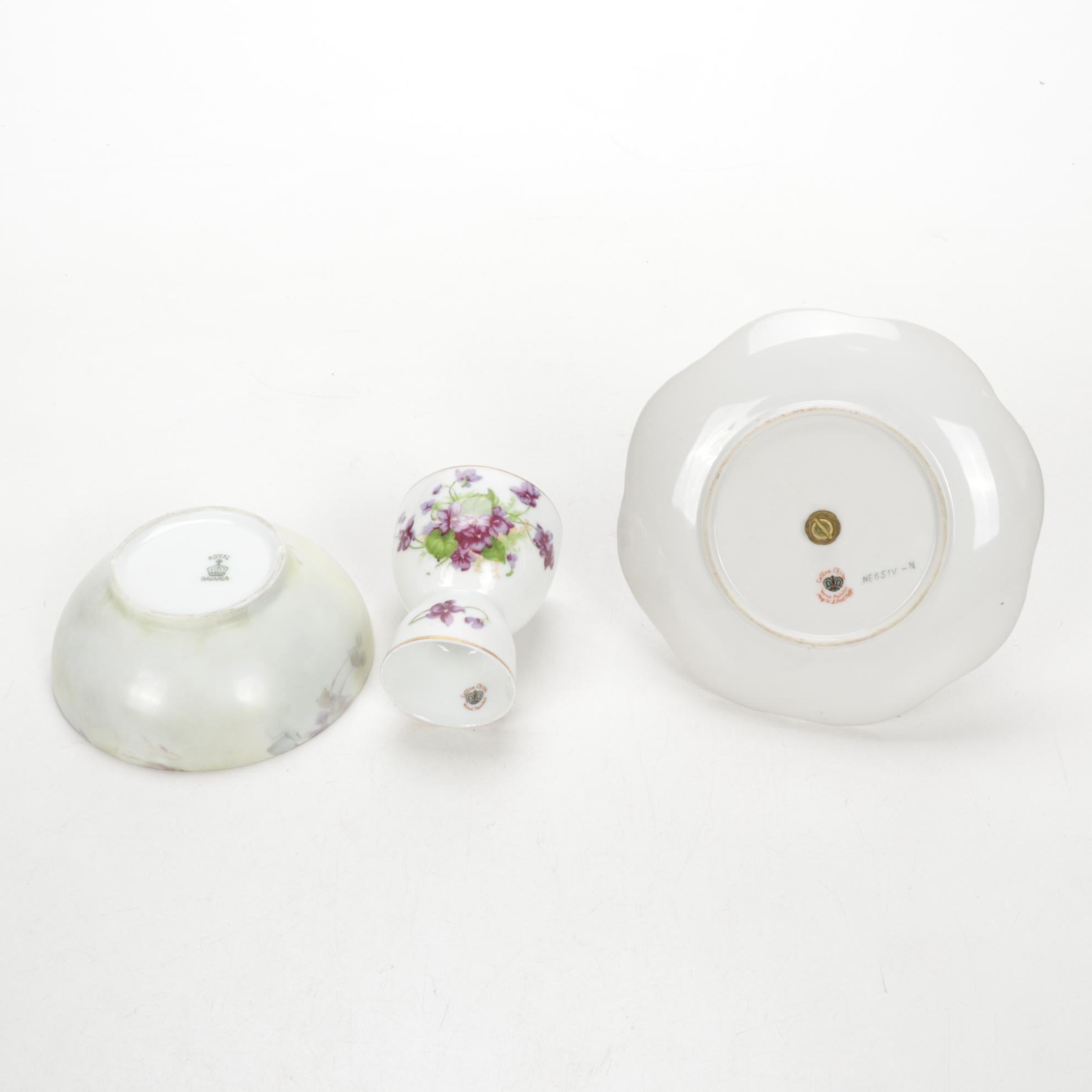 Tiffin-Franciscan "Minton" Cocktail Coupes and Other Porcelain Tableware