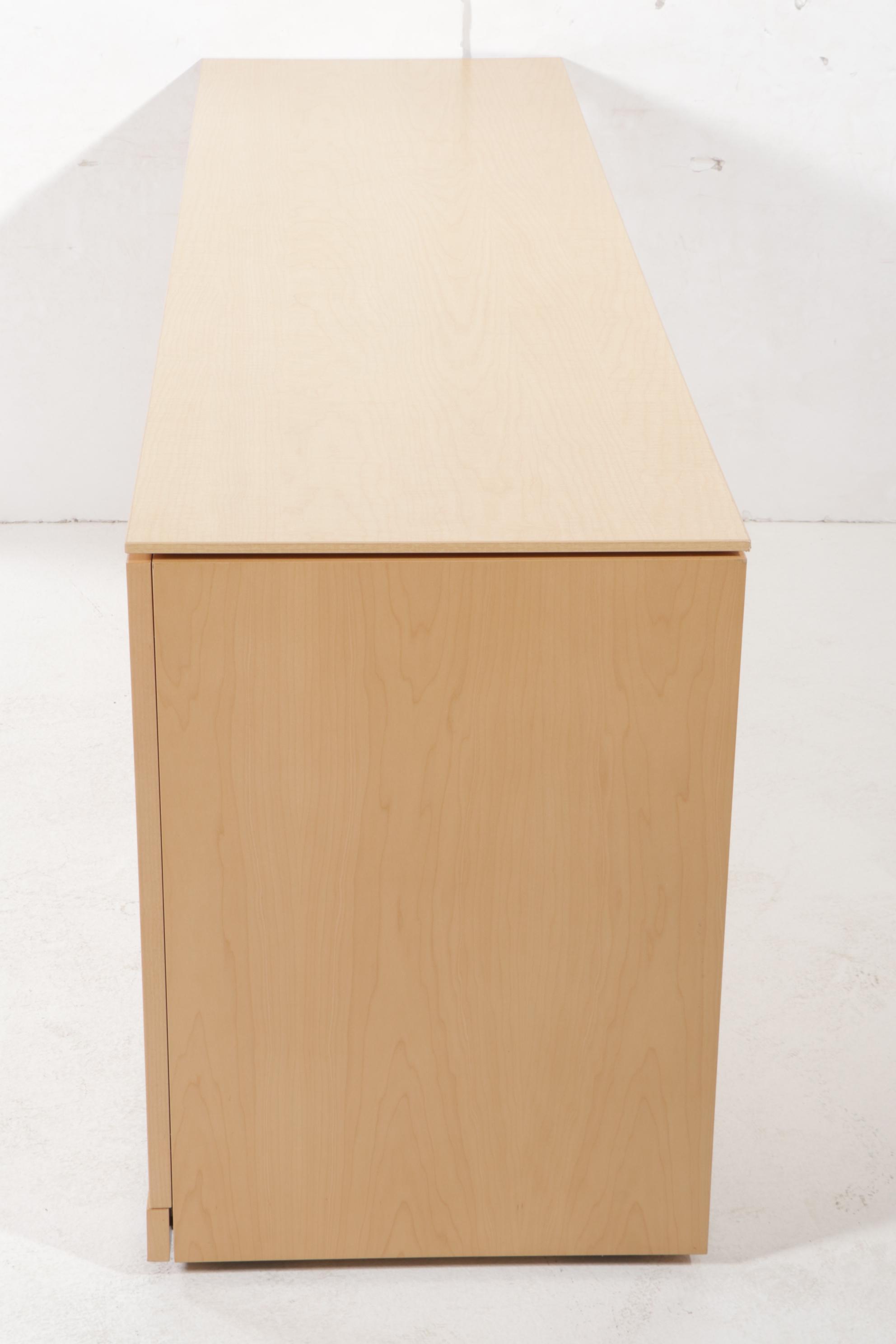 Contemporary Herman Miller Two-Section Office Cabinet with Faux Wood  Finish