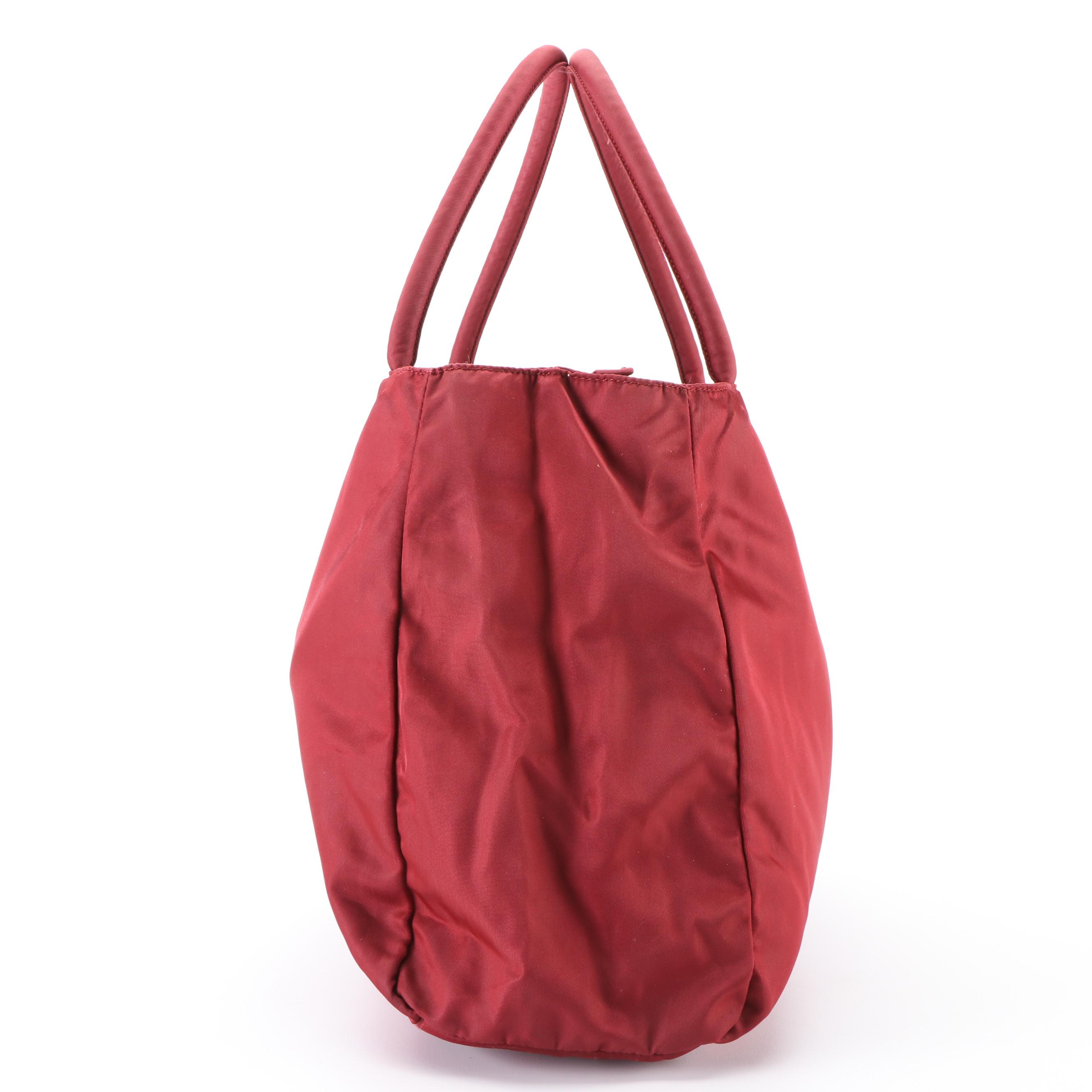 Prada Small Handbag in Red Tessuto Nylon