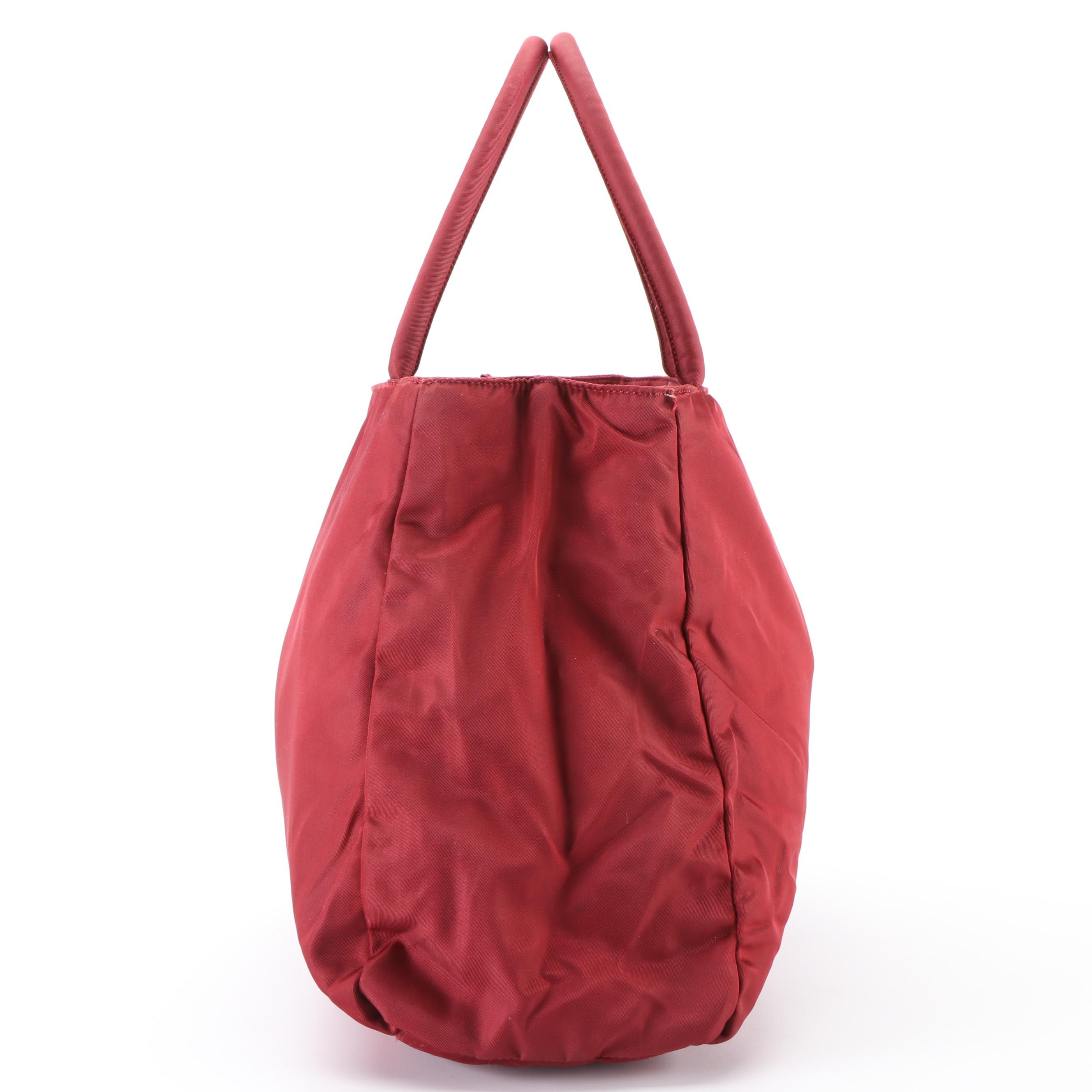 Prada Small Handbag in Red Tessuto Nylon