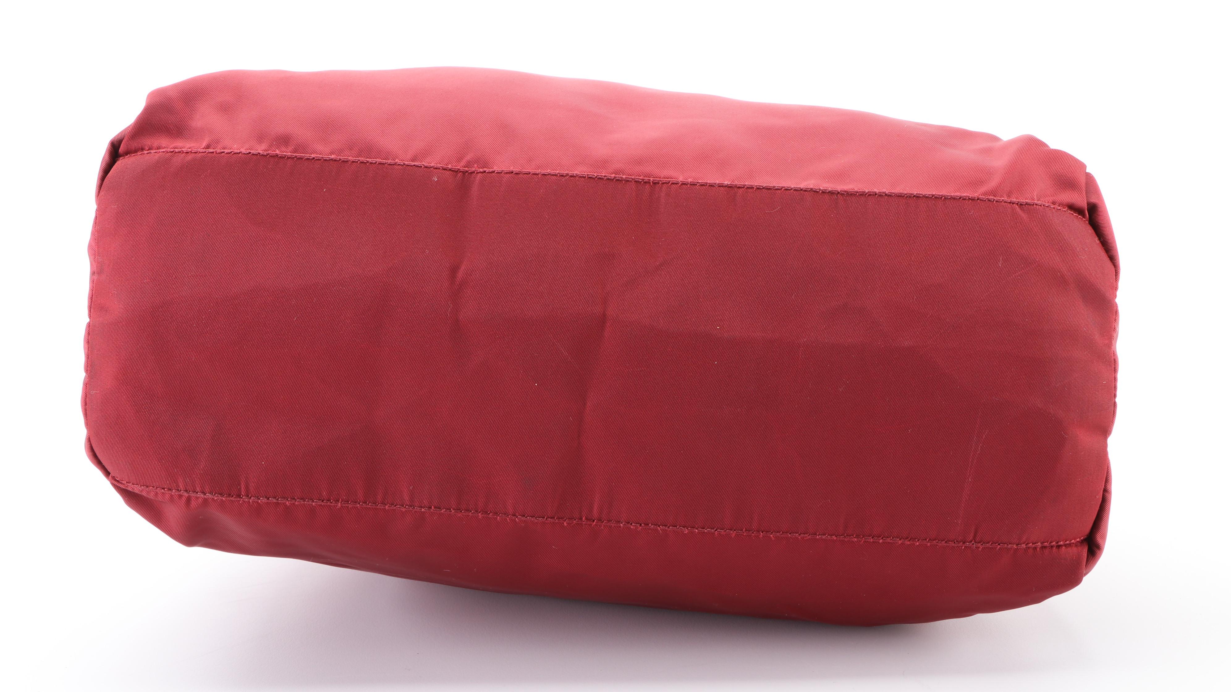 Prada Small Handbag in Red Tessuto Nylon