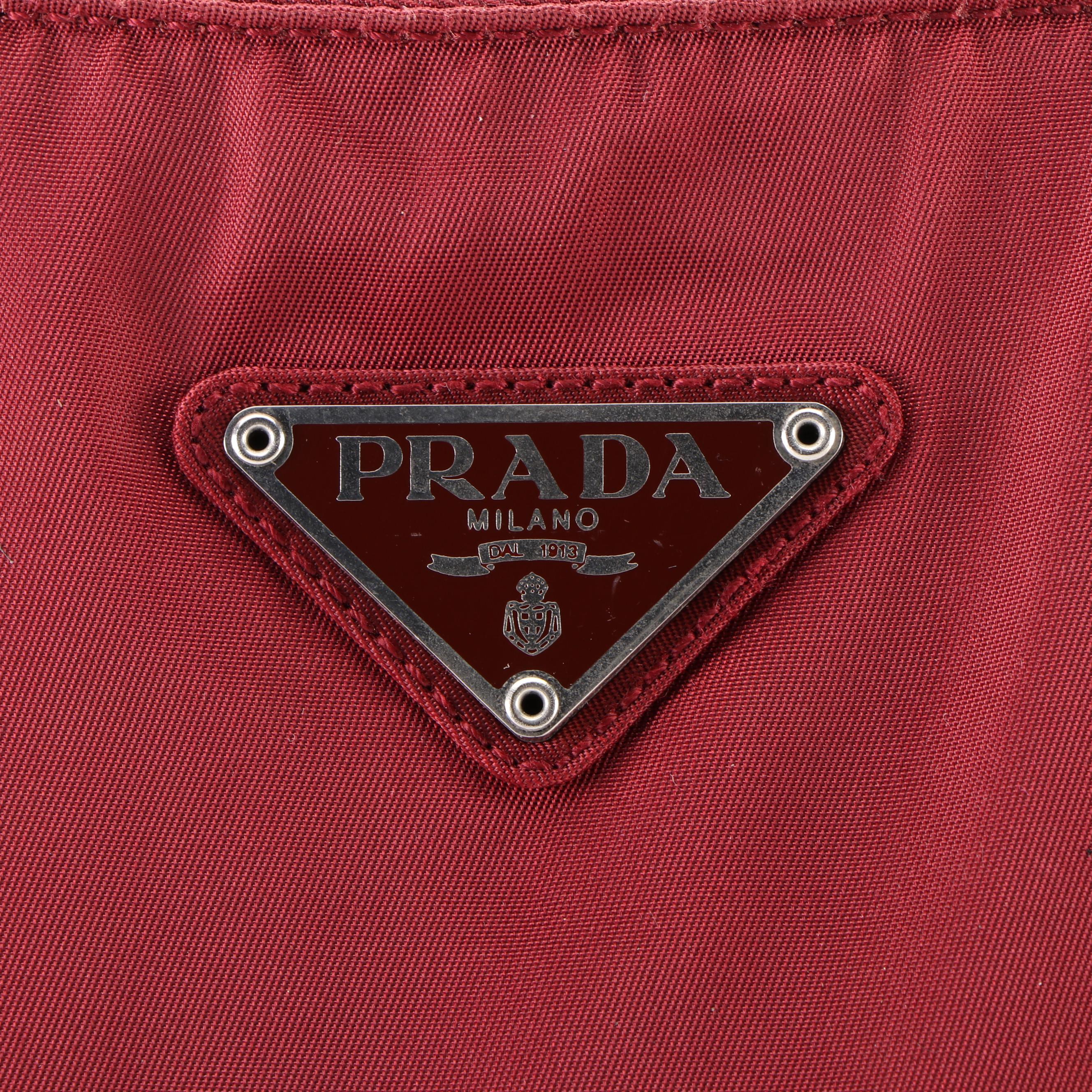 Prada Small Handbag in Red Tessuto Nylon