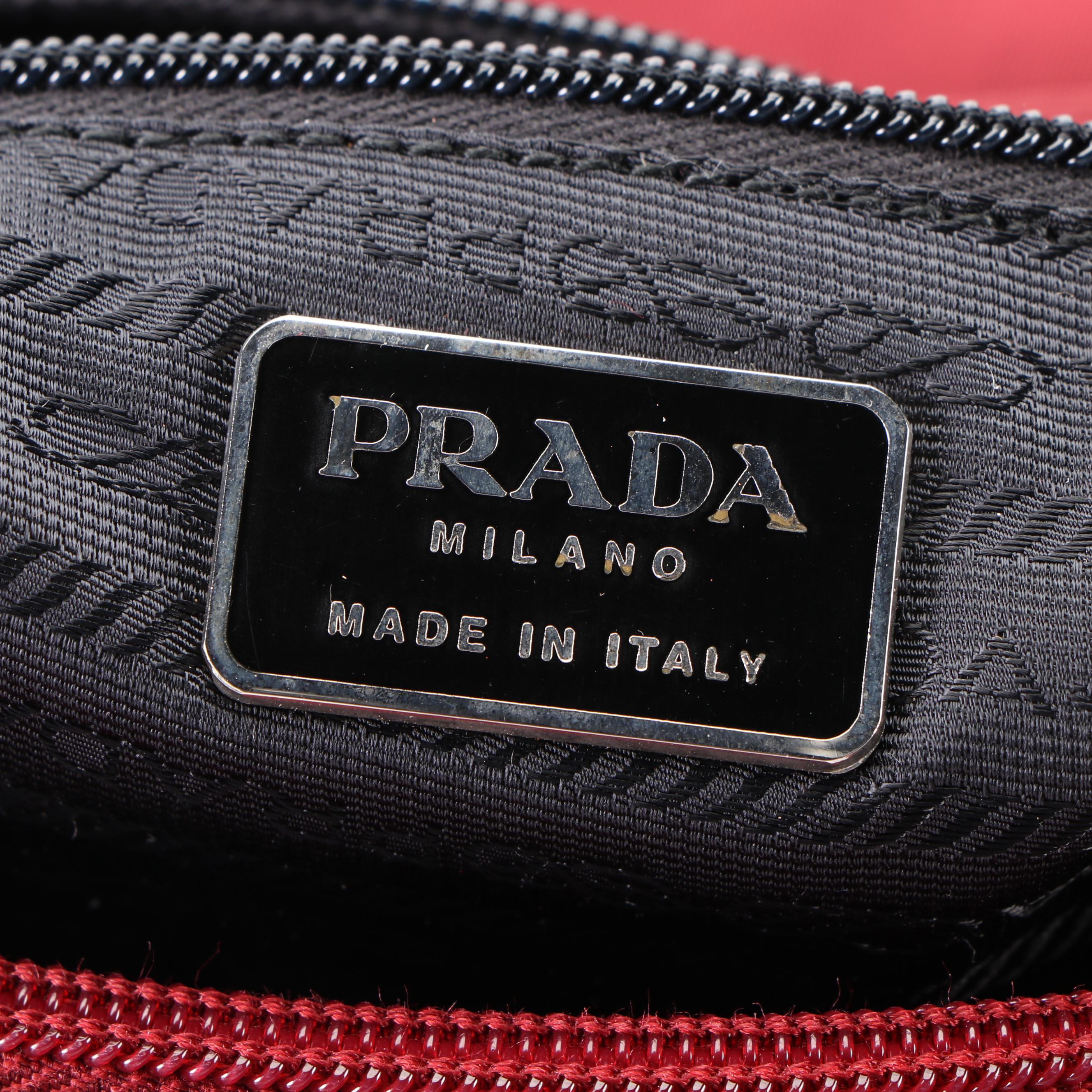 Prada Small Handbag in Red Tessuto Nylon