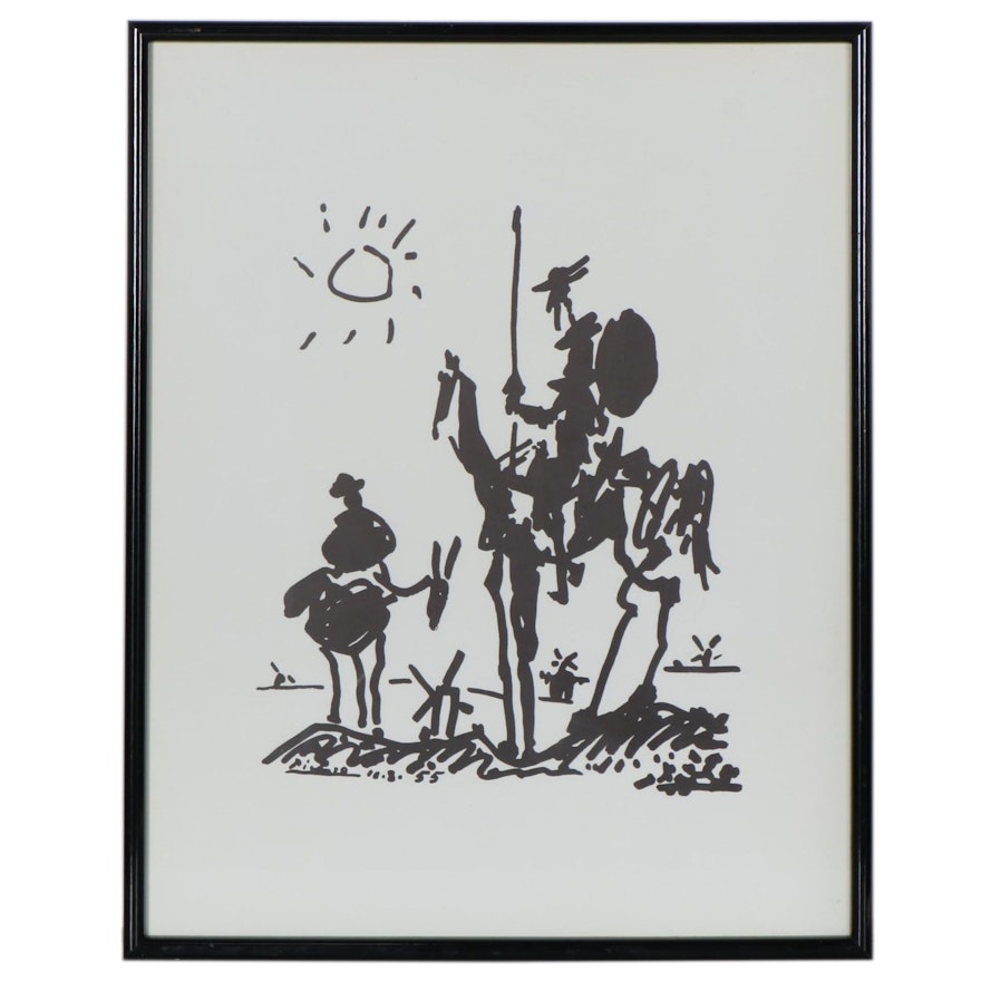 Lithograph After Pablo Picasso "Don Quixote"