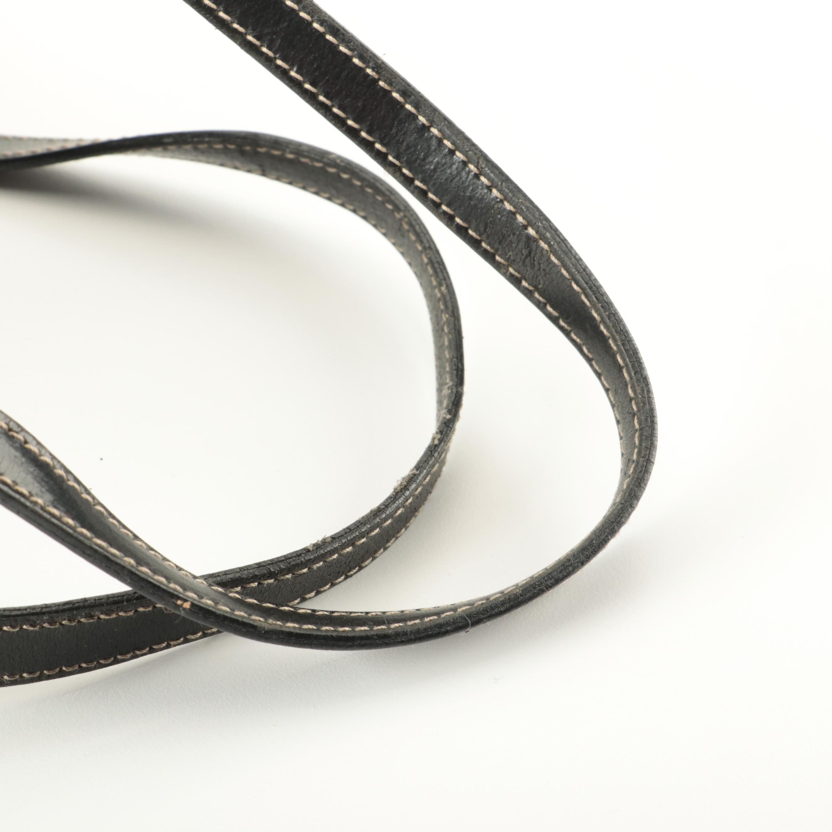 Prada Small Handbag in Black Tessuto Nylon and Leather with Contrast Stitching