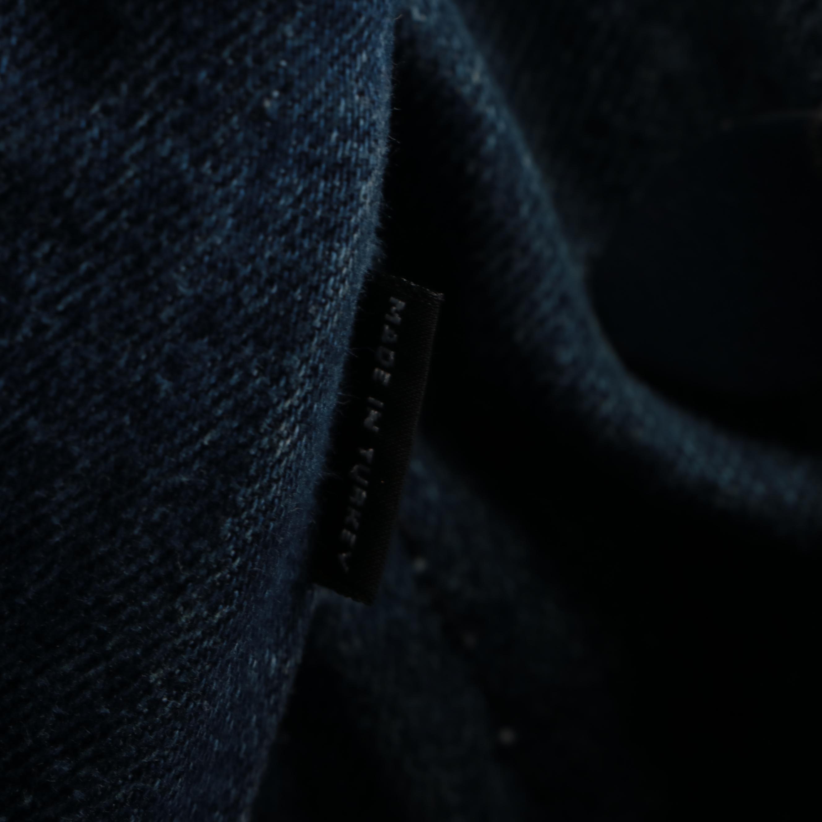 Prada Silkscreen Logo Tote Bag in Blue Denim