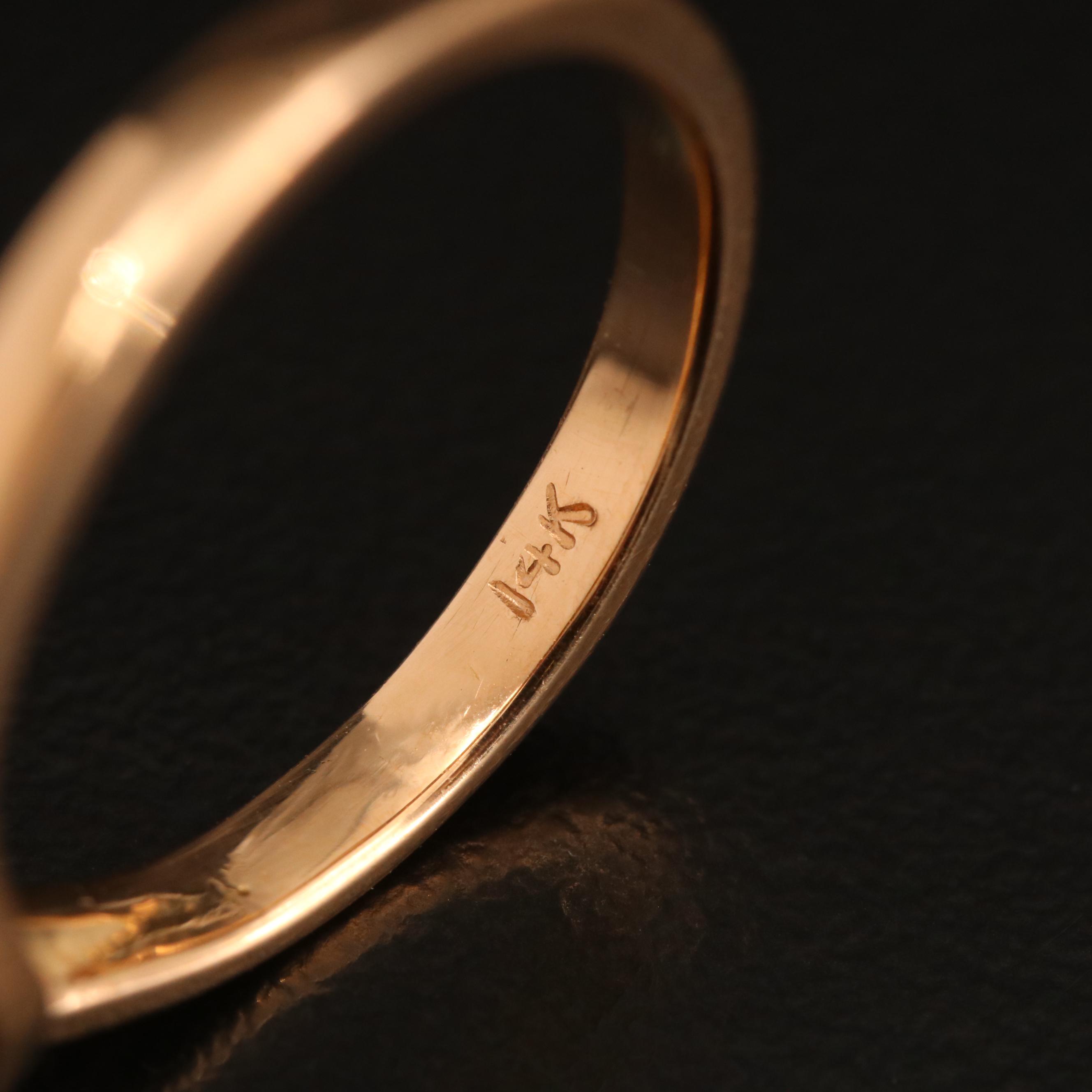 14K 0.64 CT Diamond Solitaire Ring