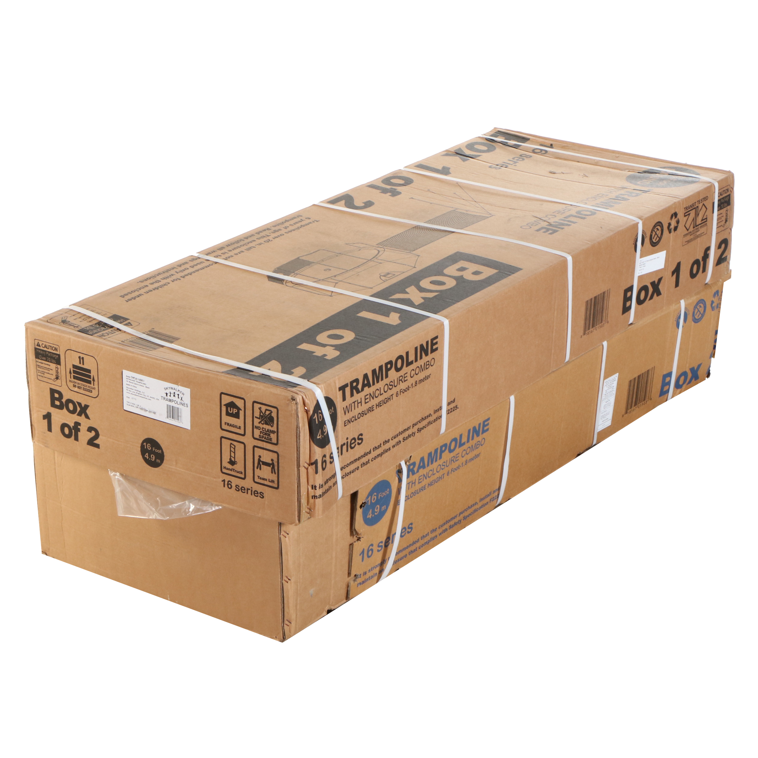 Skywalker Trampolines 16' Deluxe Round Sports Arena Trampoline with Enclosure