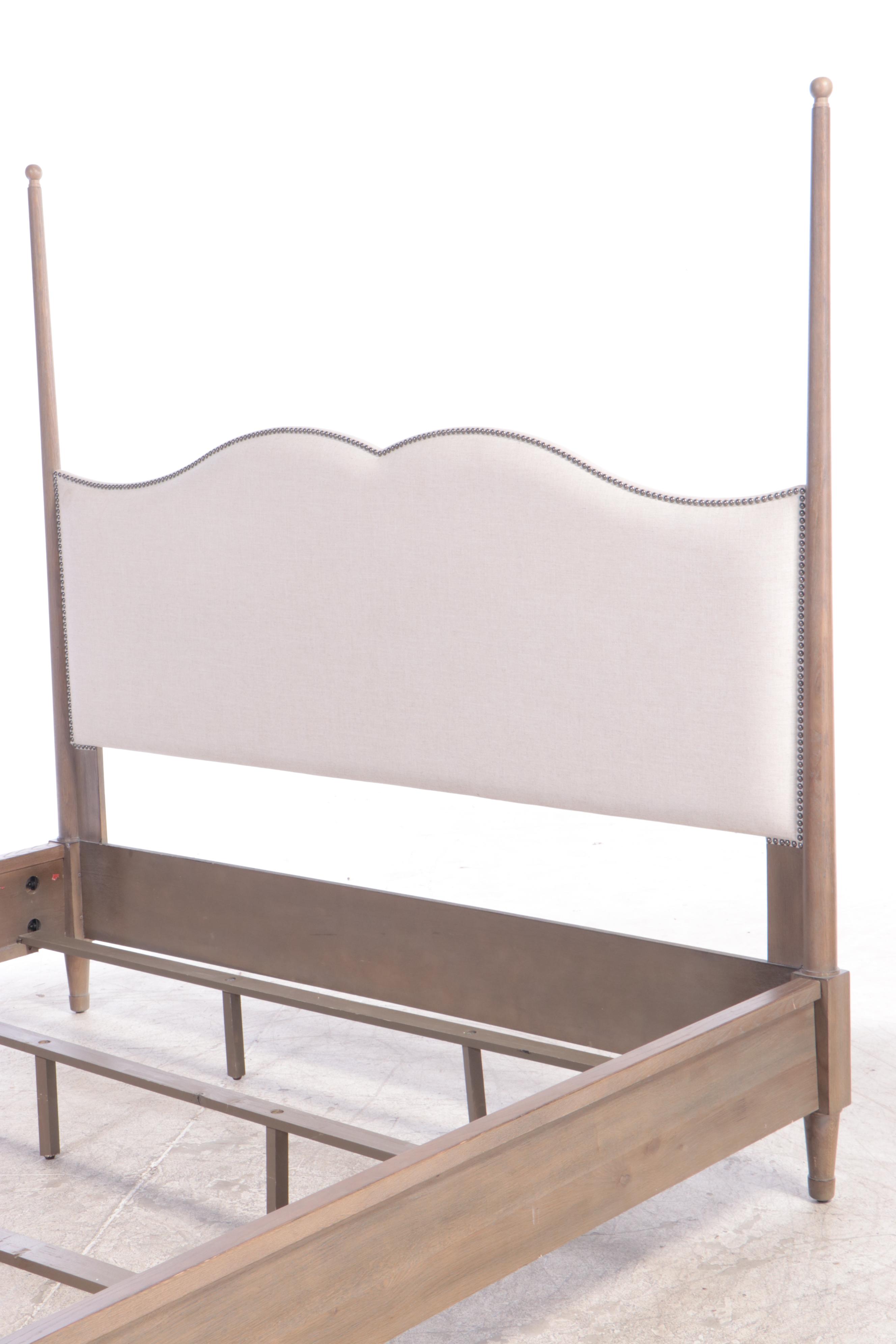 Bernhardt "Auberge" Weathered Oak Four-Post King Size Bed