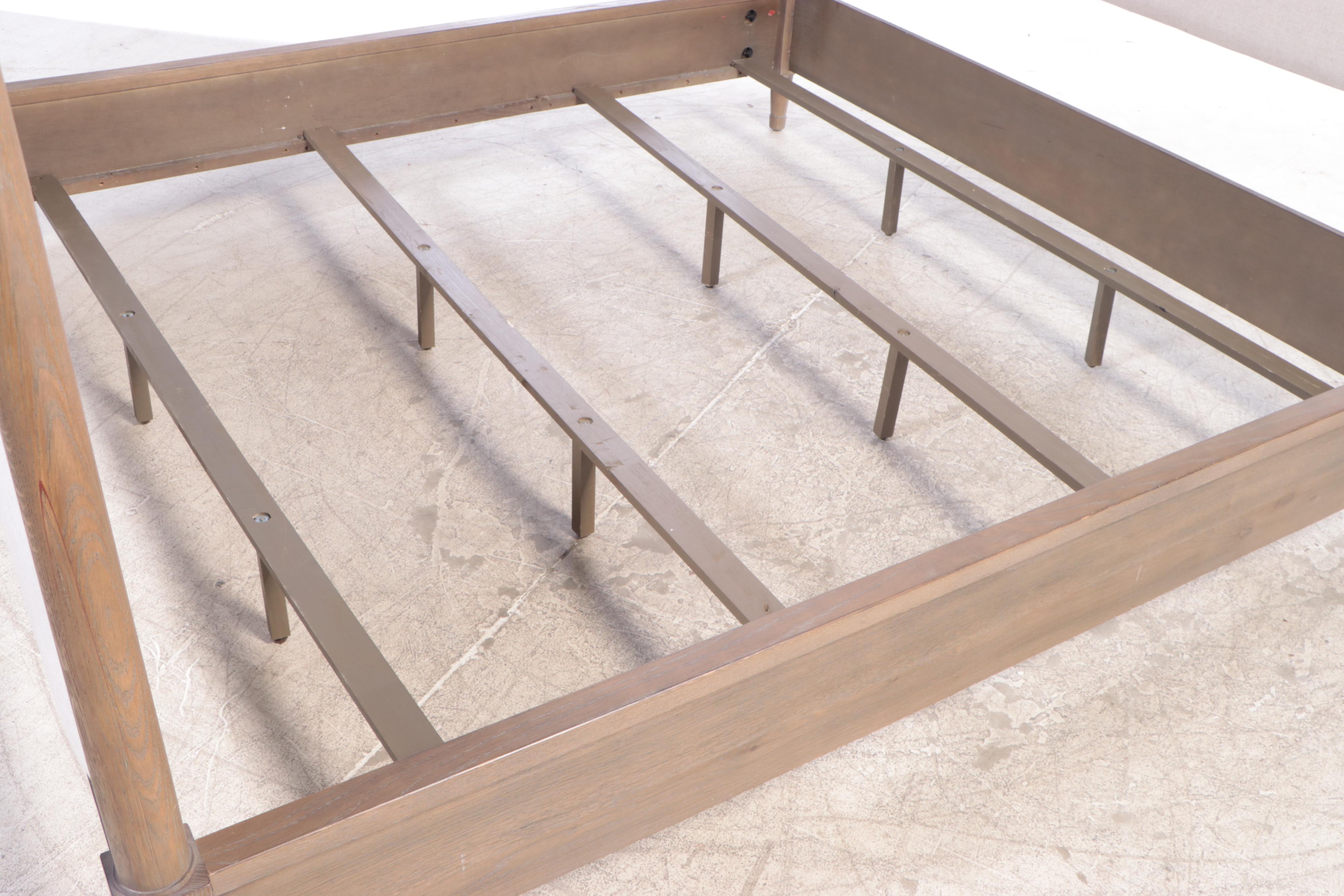 Bernhardt "Auberge" Weathered Oak Four-Post King Size Bed