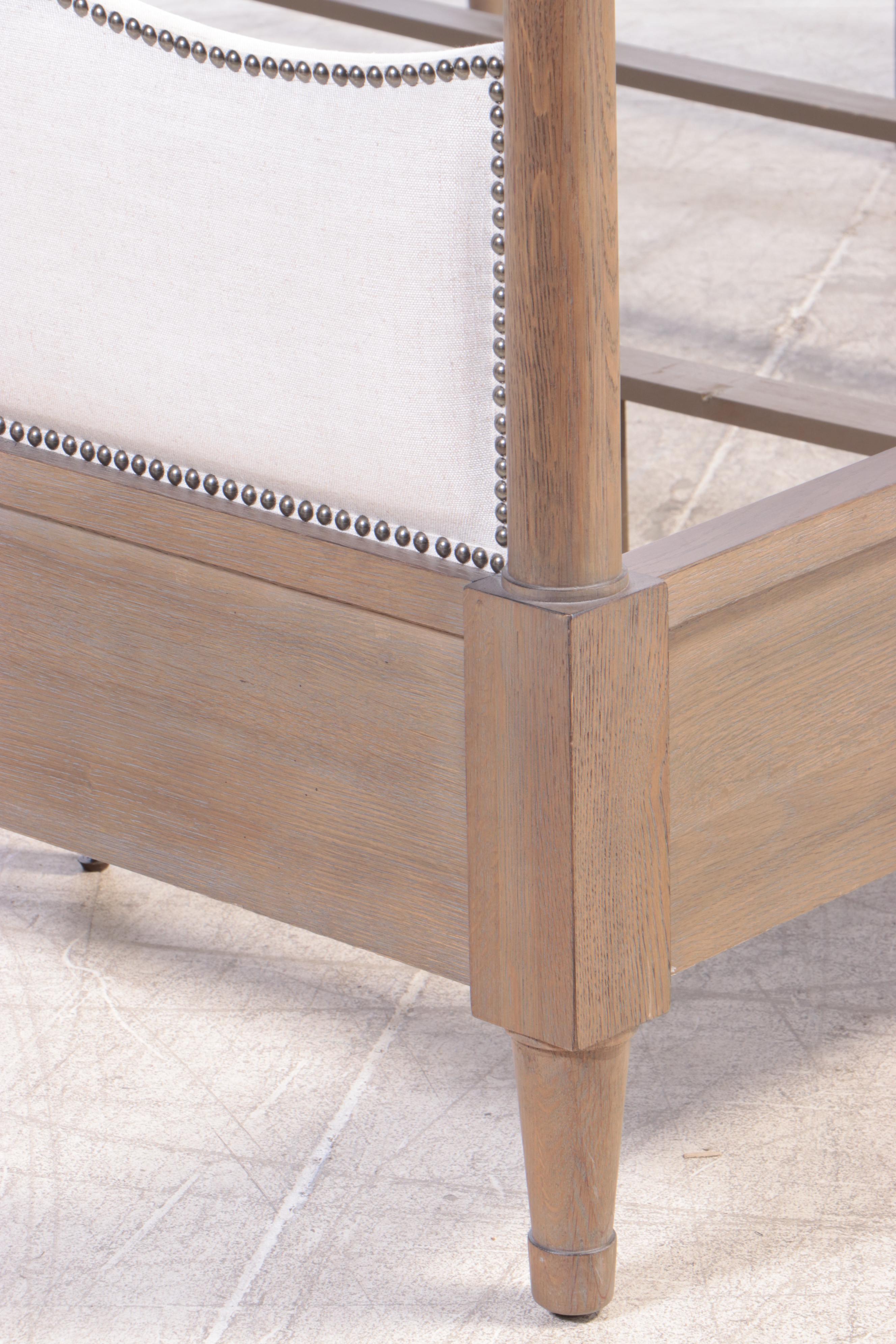 Bernhardt "Auberge" Weathered Oak Four-Post King Size Bed