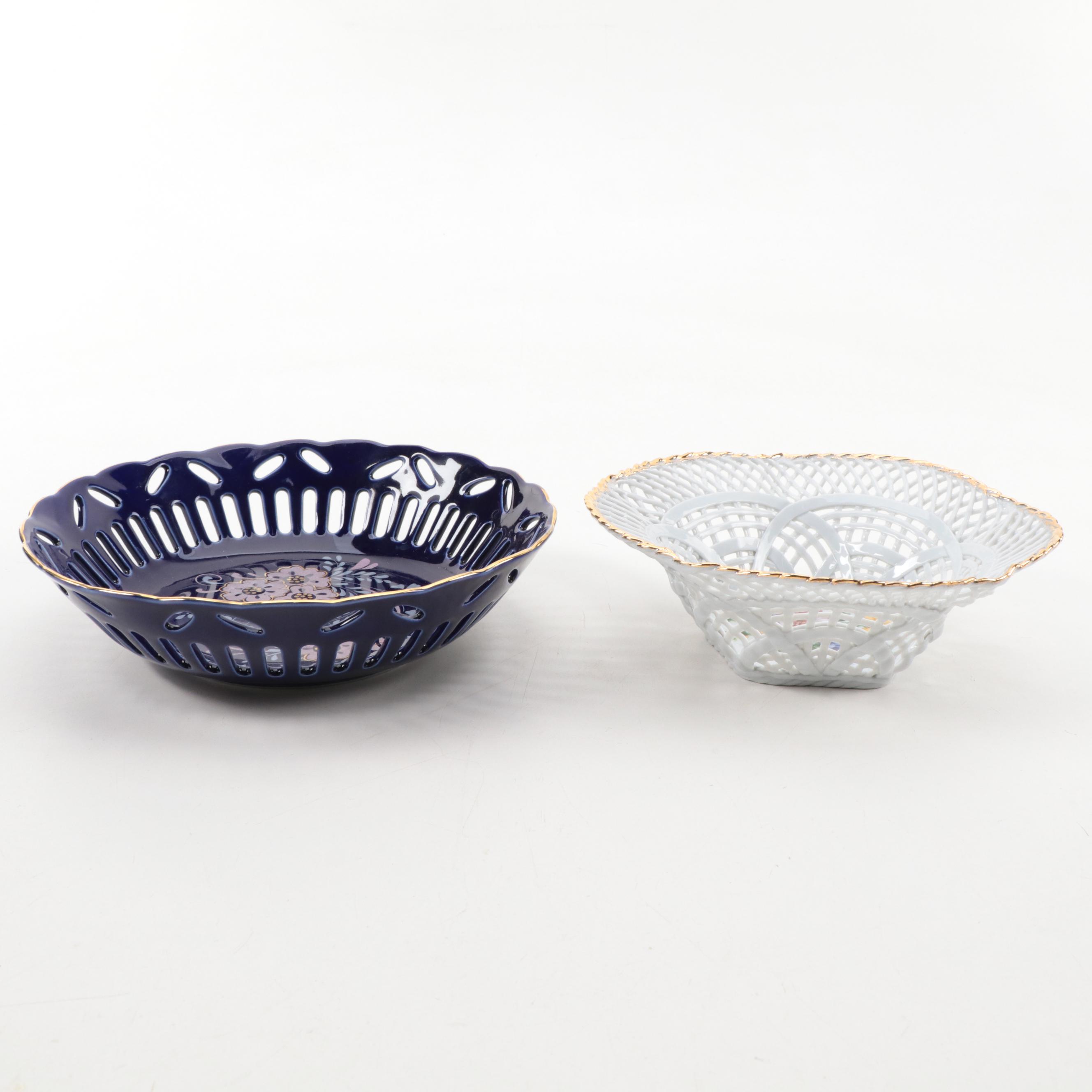 Cluj-Napoca and Other Romanian Porcelain Latticework and Reticulated Bowls