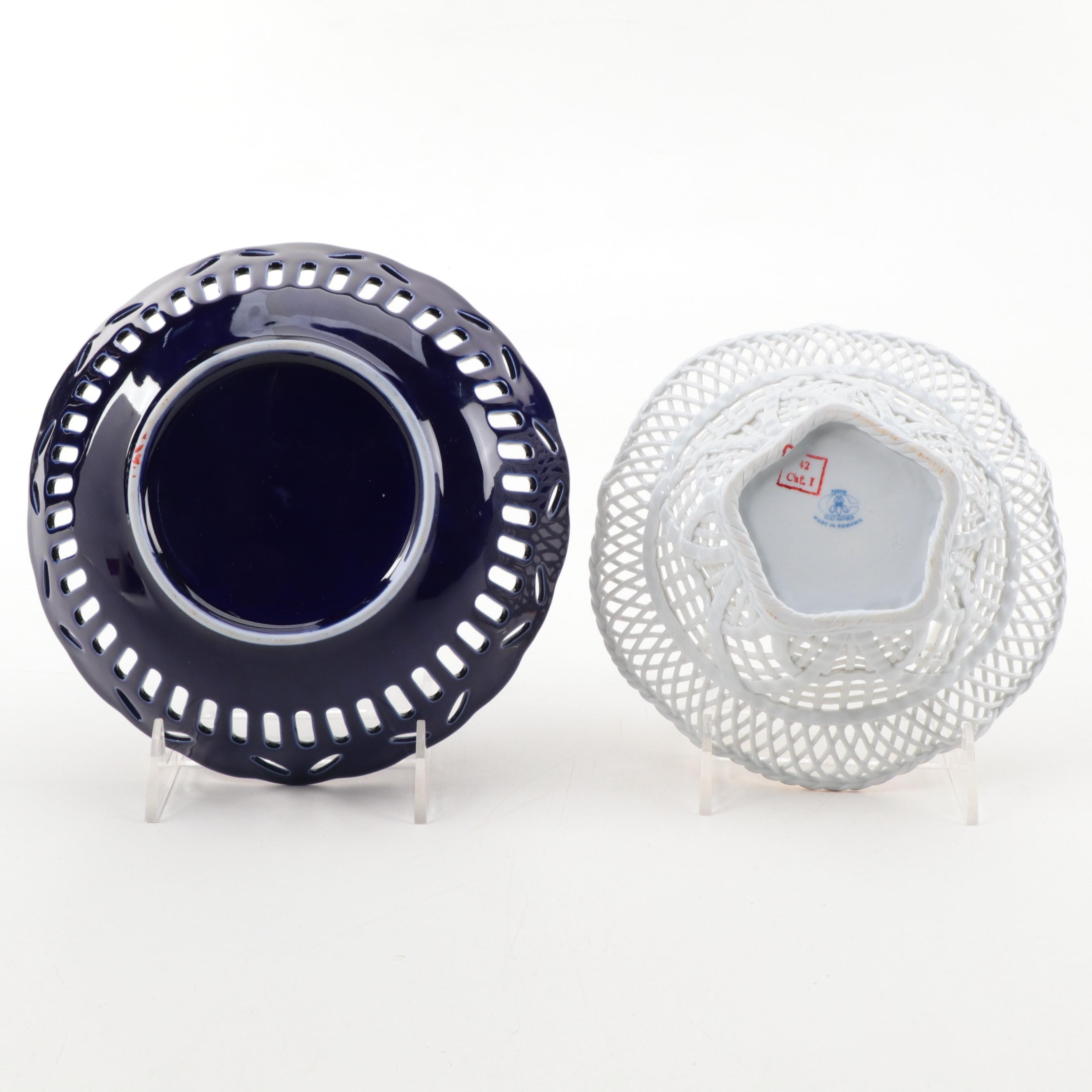 Cluj-Napoca and Other Romanian Porcelain Latticework and Reticulated Bowls