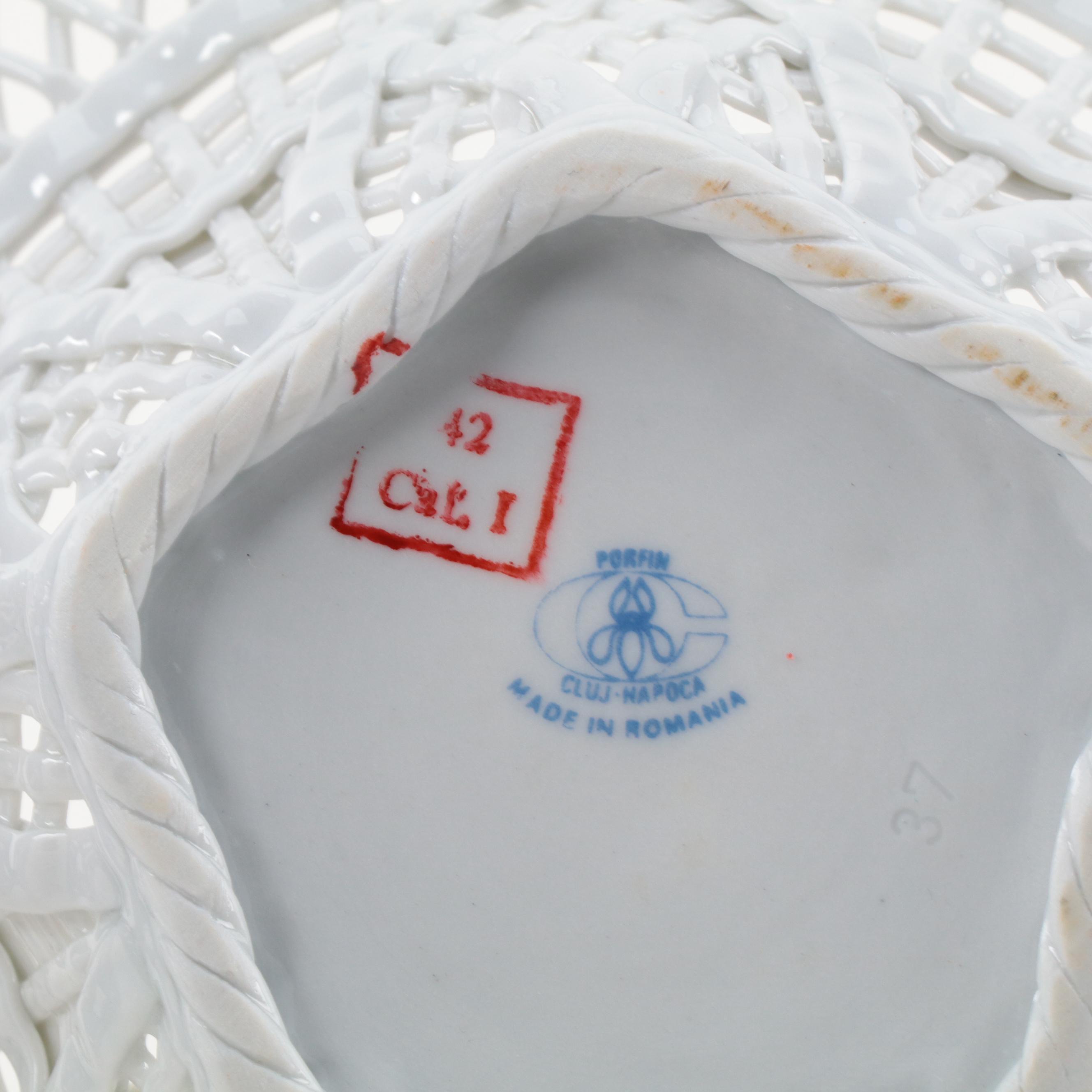 Cluj-Napoca and Other Romanian Porcelain Latticework and Reticulated Bowls