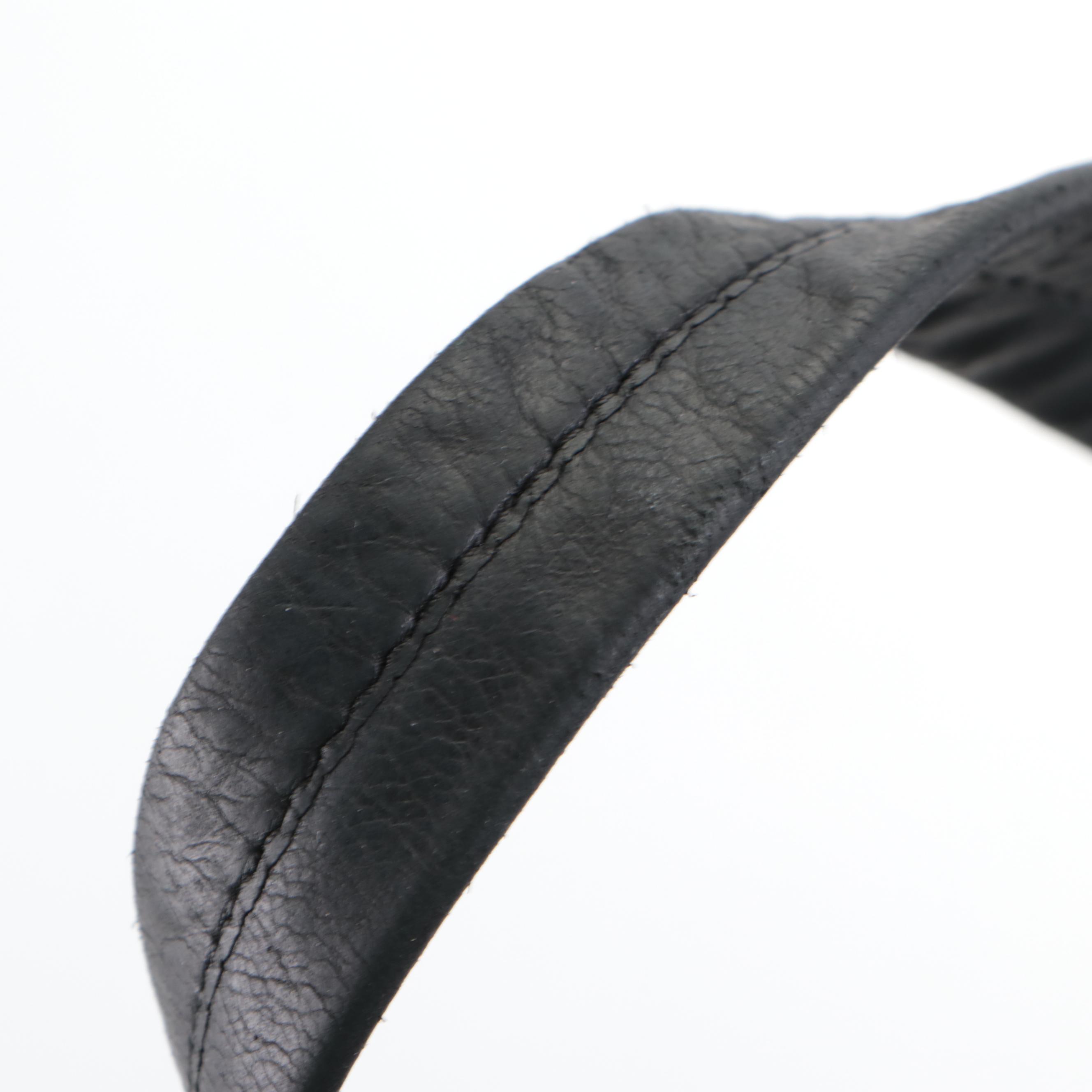 Prada Front-Pocket Shoulder Bag in Black Tessuto Nylon and Leather