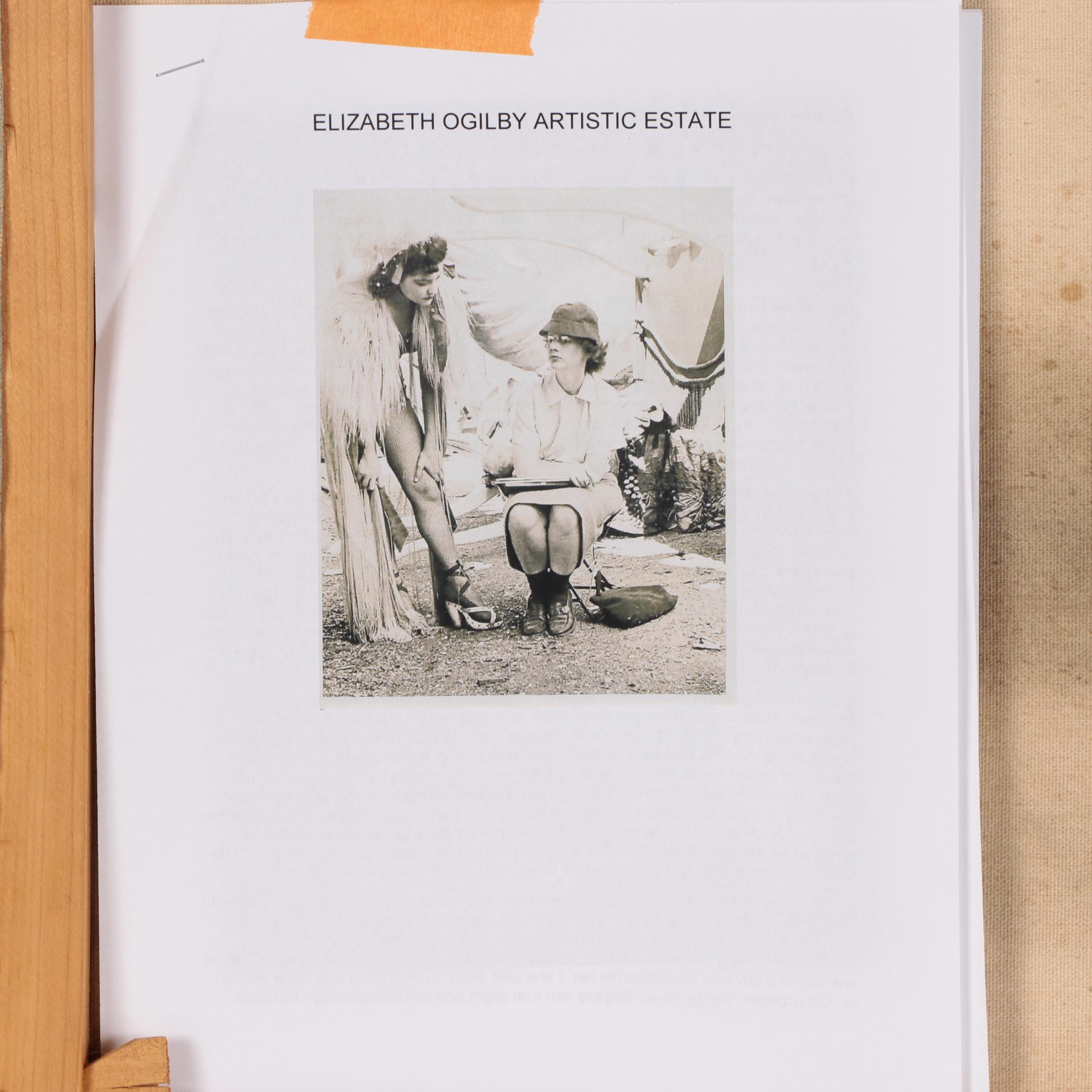 Elizabeth Ogilby Oil Painting "The Artist's Atelier," 1939