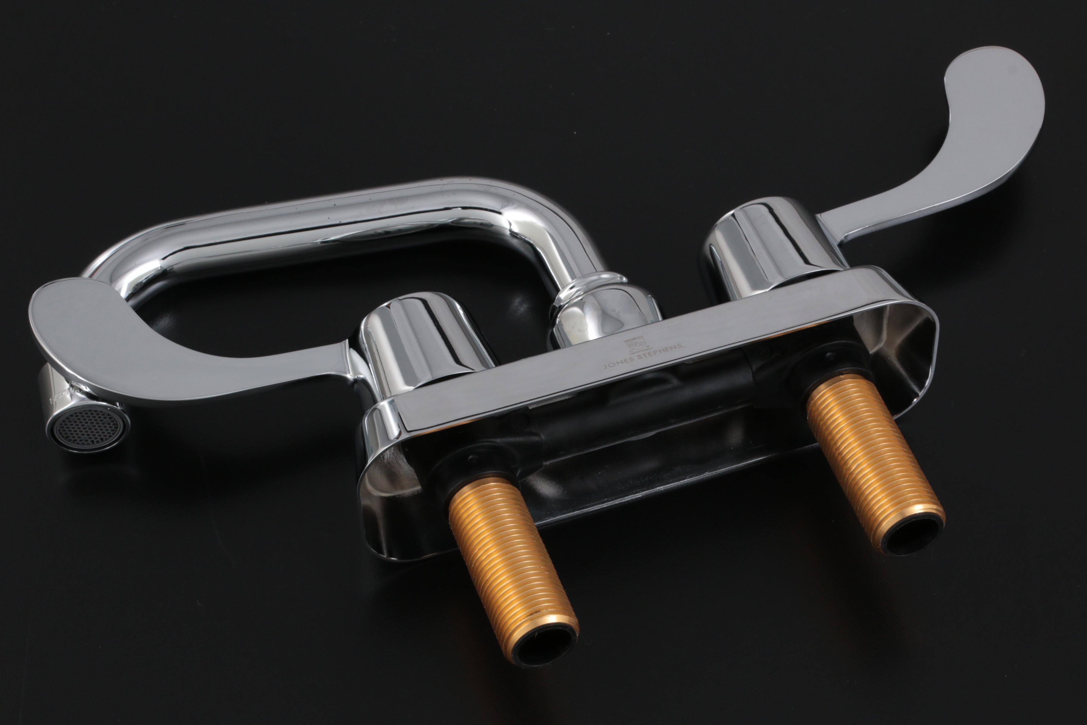 Chrome Towel Ring, 18" Towel Bar, Two-Handle Handicap Laundry Tray Faucet