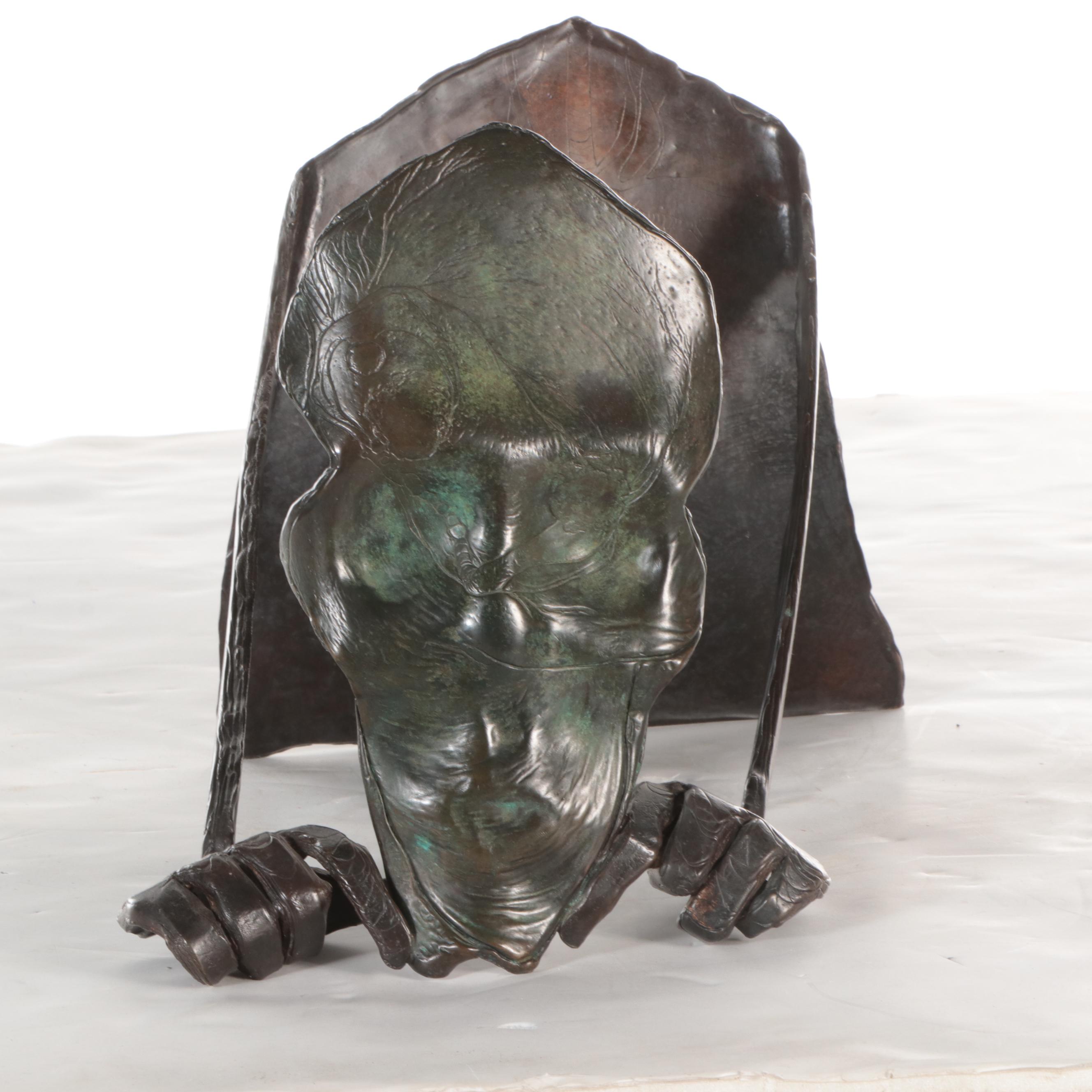 Wallace Sutherland Bronze Sculpture of Figure, 1989