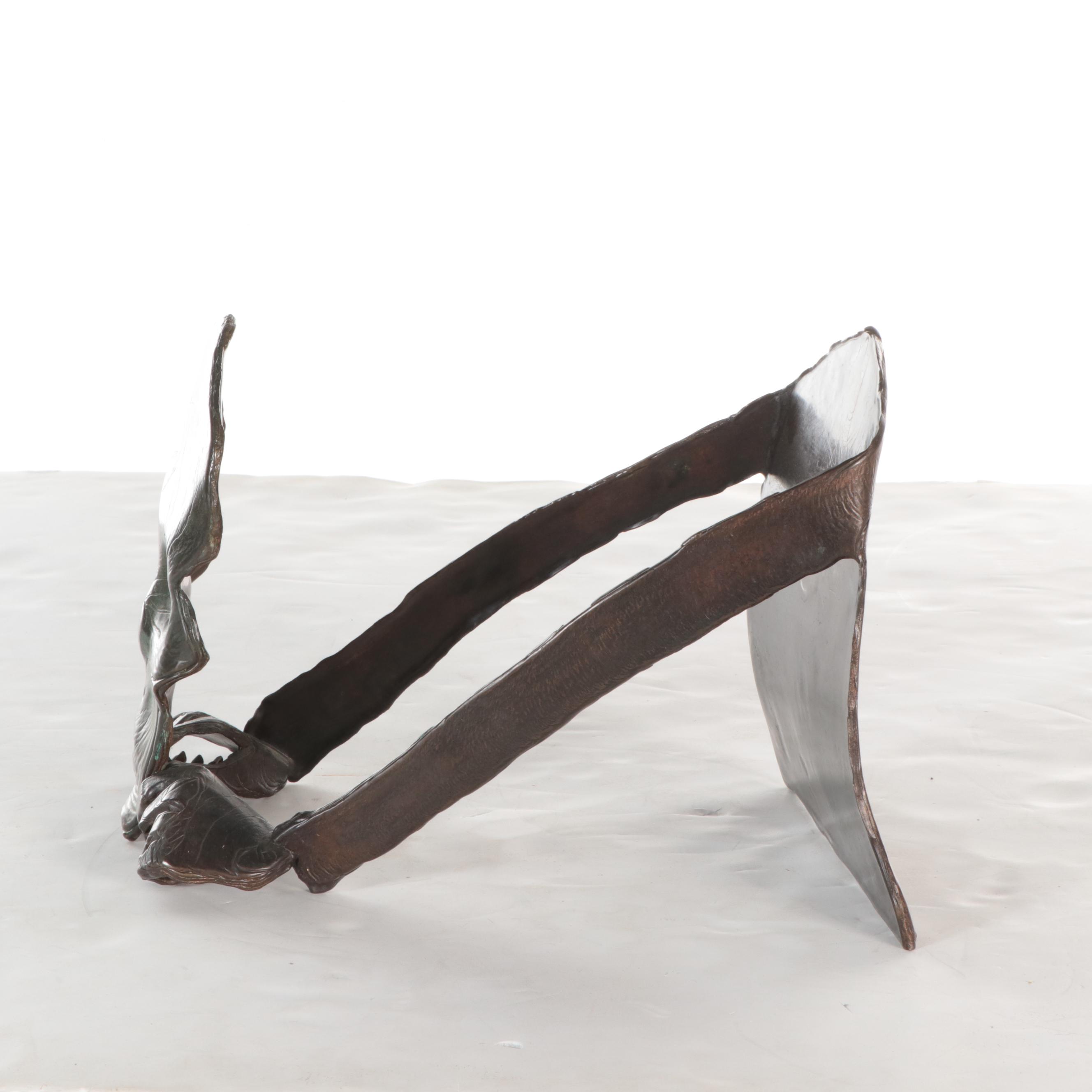 Wallace Sutherland Bronze Sculpture of Figure, 1989