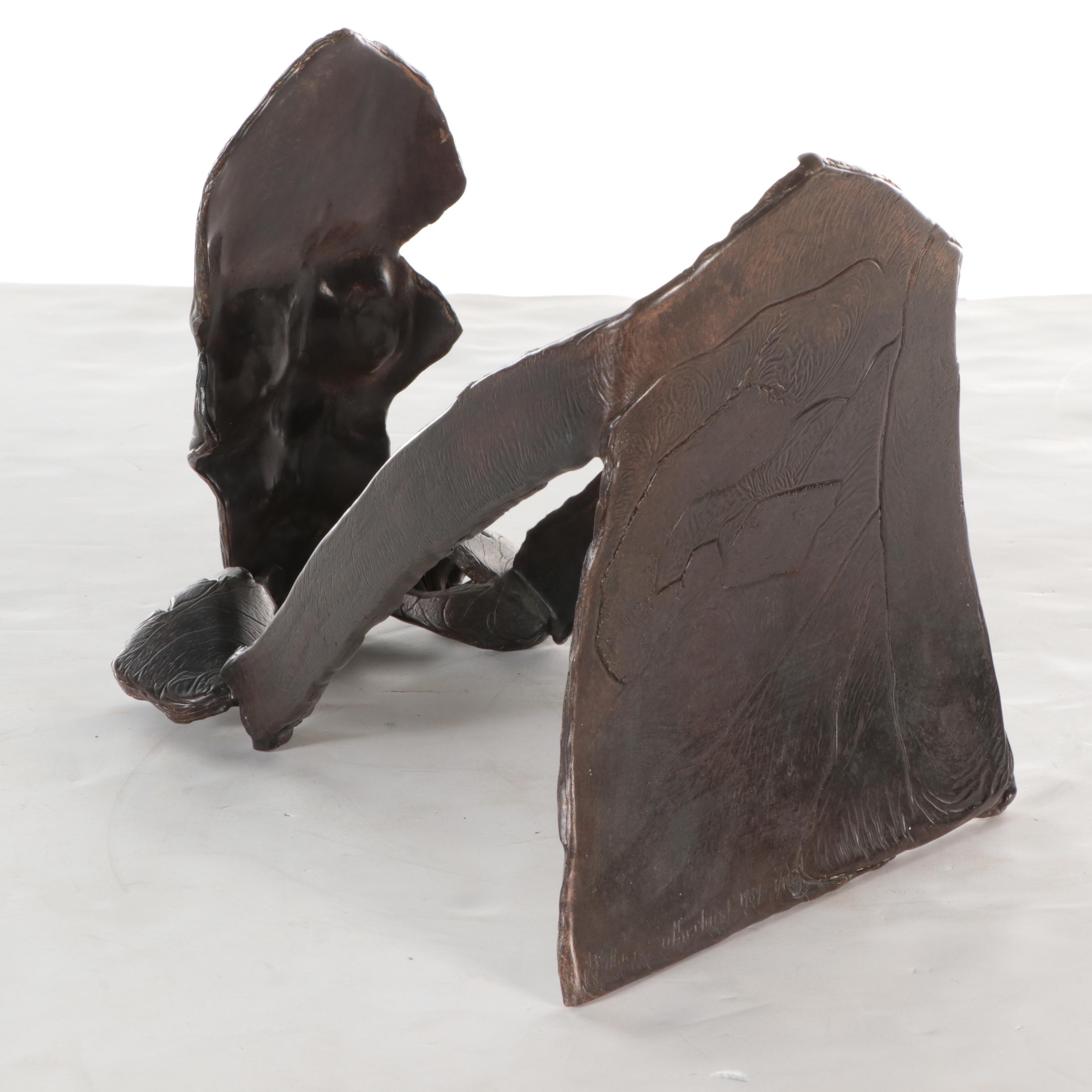 Wallace Sutherland Bronze Sculpture of Figure, 1989