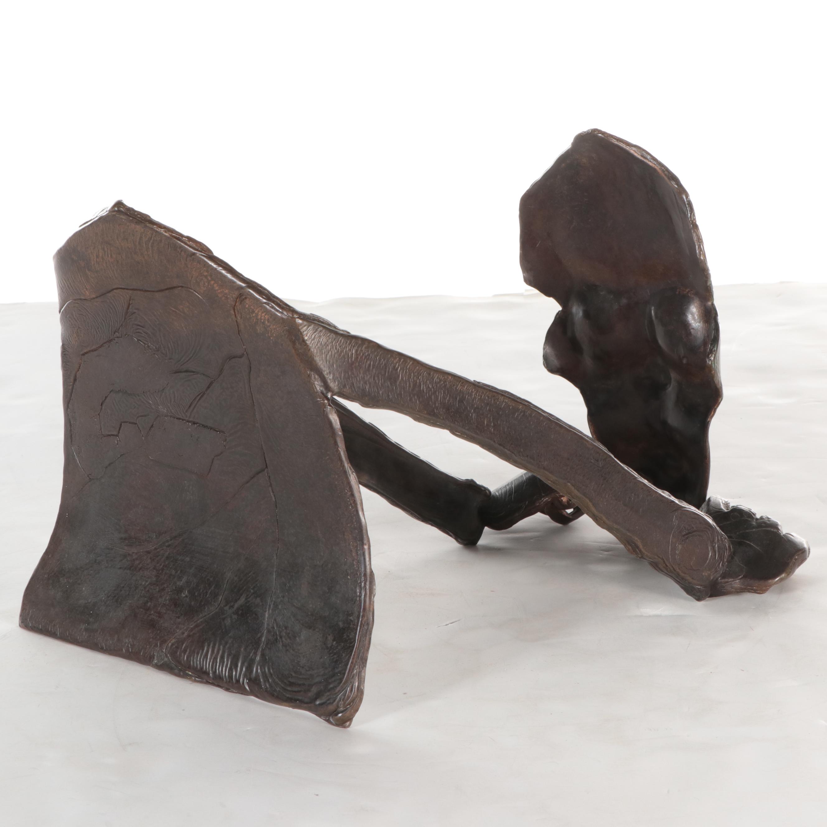 Wallace Sutherland Bronze Sculpture of Figure, 1989