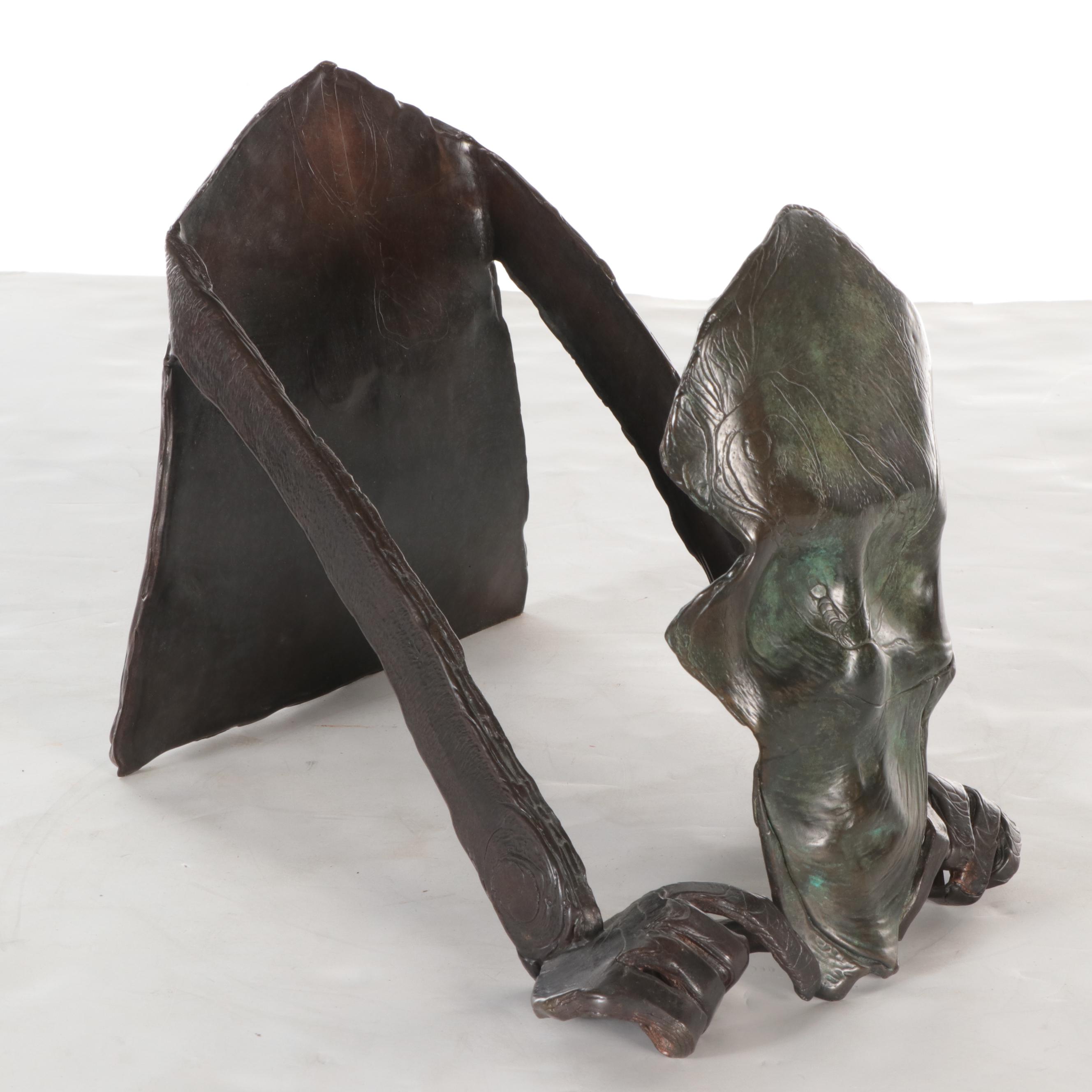 Wallace Sutherland Bronze Sculpture of Figure, 1989